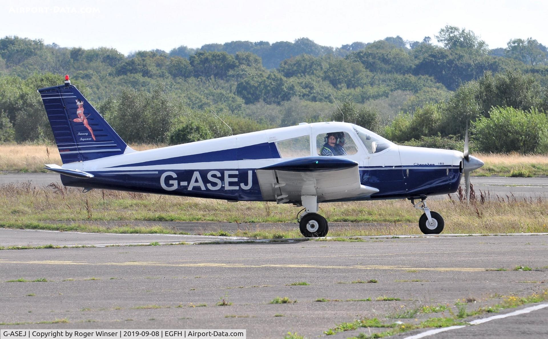 G-ASEJ, 1963 Piper PA-28-180 Cherokee C/N 28-1049, Visiting Cherokee 180.