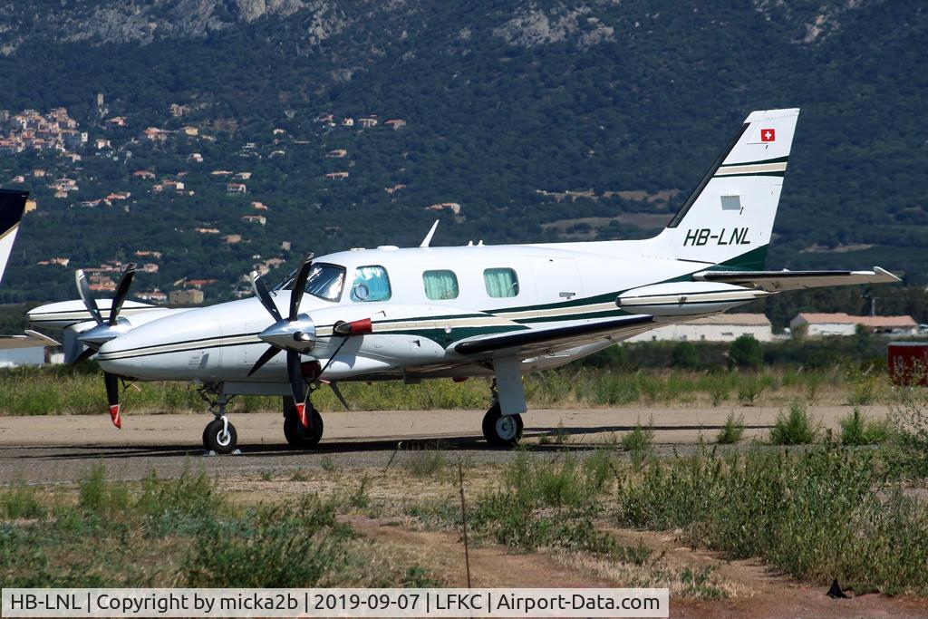 HB-LNL, 1980 Piper PA-31T Cheyenne II C/N 31T-8020083, Parked