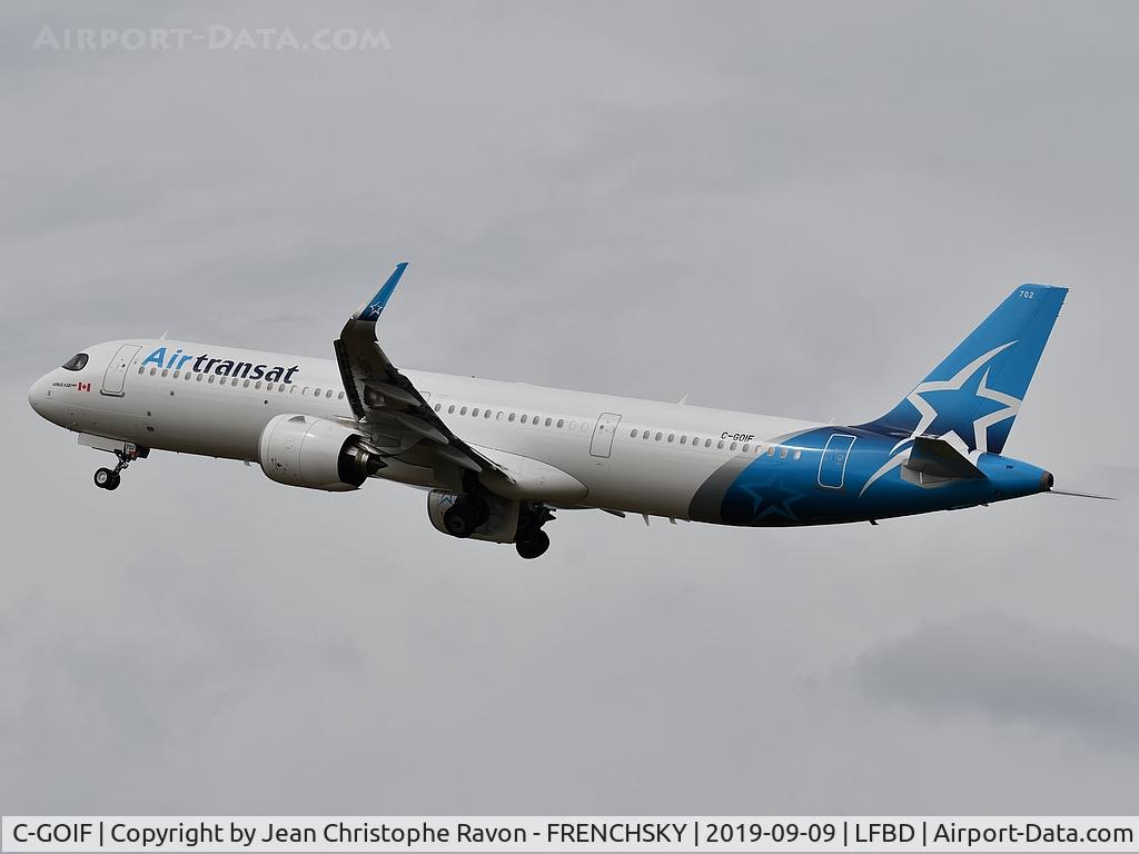 C-GOIF, 2019 Airbus A321-271NX C/N 8876, AIR TRANSAT TS447 take off runway 23 to Montréal YUL