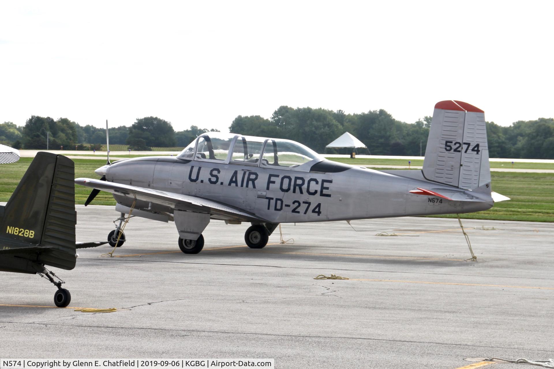 N574, Beech A45 C/N G-831, T-34A 55-0274