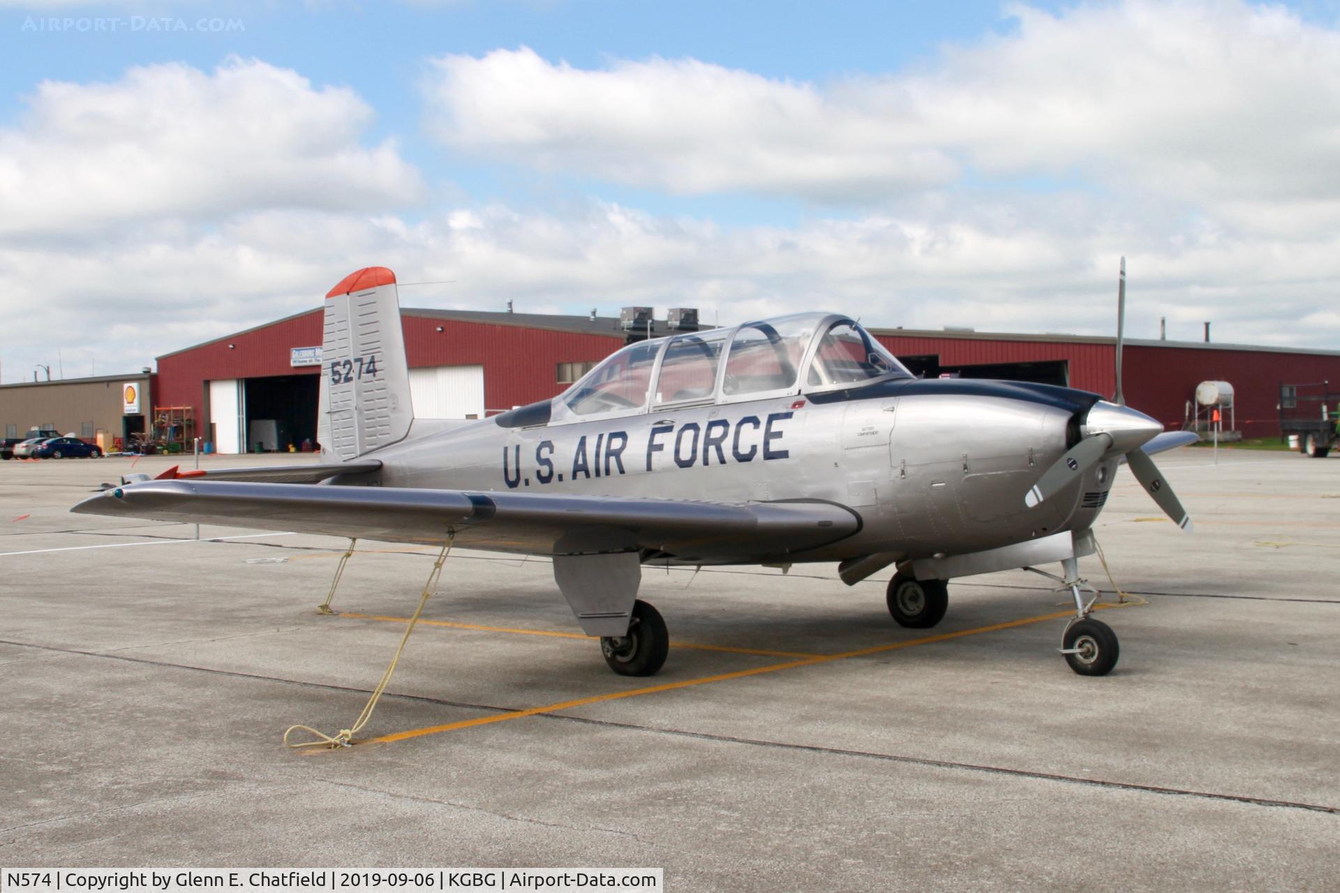 N574, Beech A45 C/N G-831, T-34A 55-0274