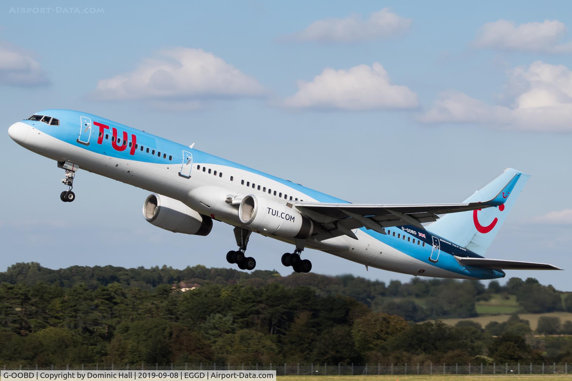 G-OOBD, 2003 Boeing 757-28A C/N 33099, Departing RWY 27