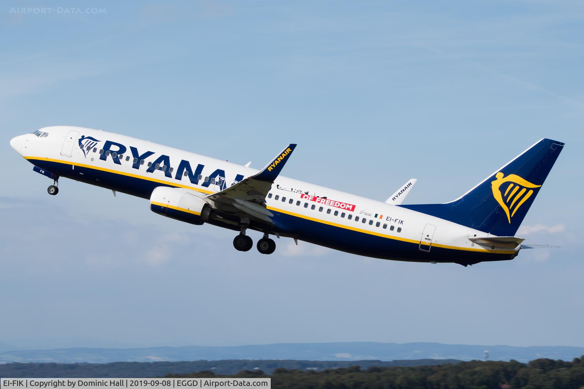 EI-FIK, 2015 Boeing 737-8AS C/N 44700, Departing RWY 27