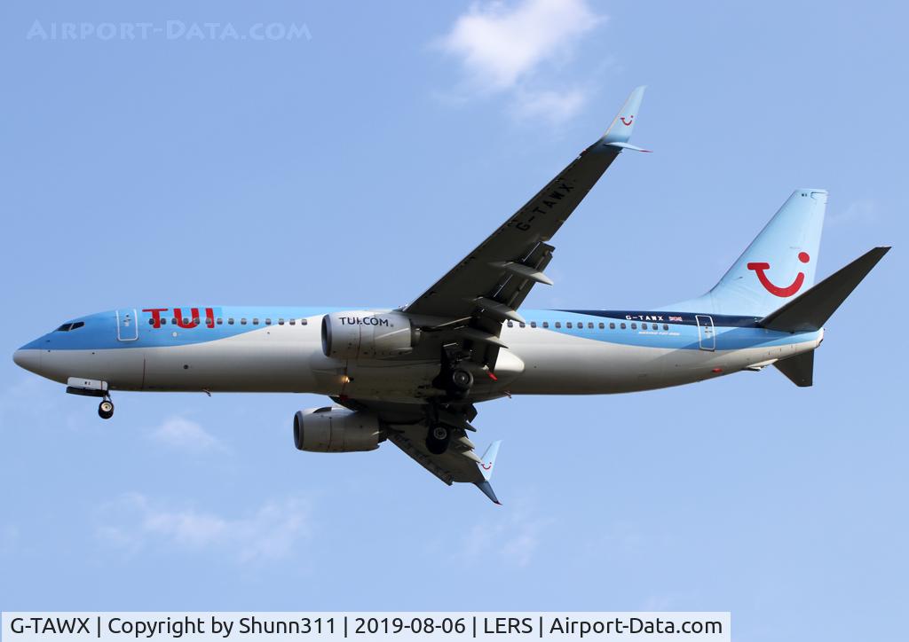 G-TAWX, 2013 Boeing 737-8K5 C/N 44272, Landing rwy 25