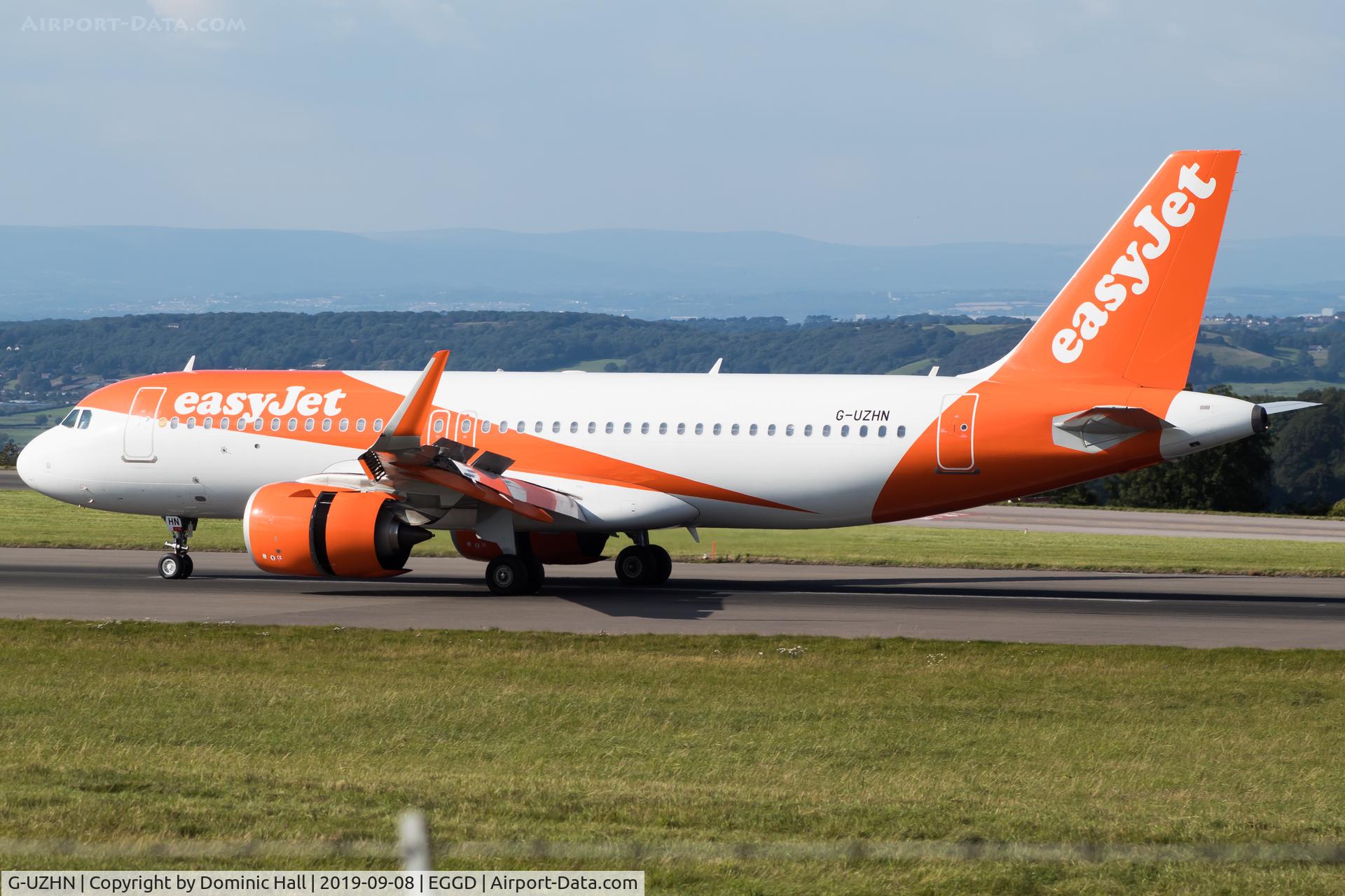 G-UZHN, 2018 Airbus A320-251N C/N 8409, Landing RWY 27