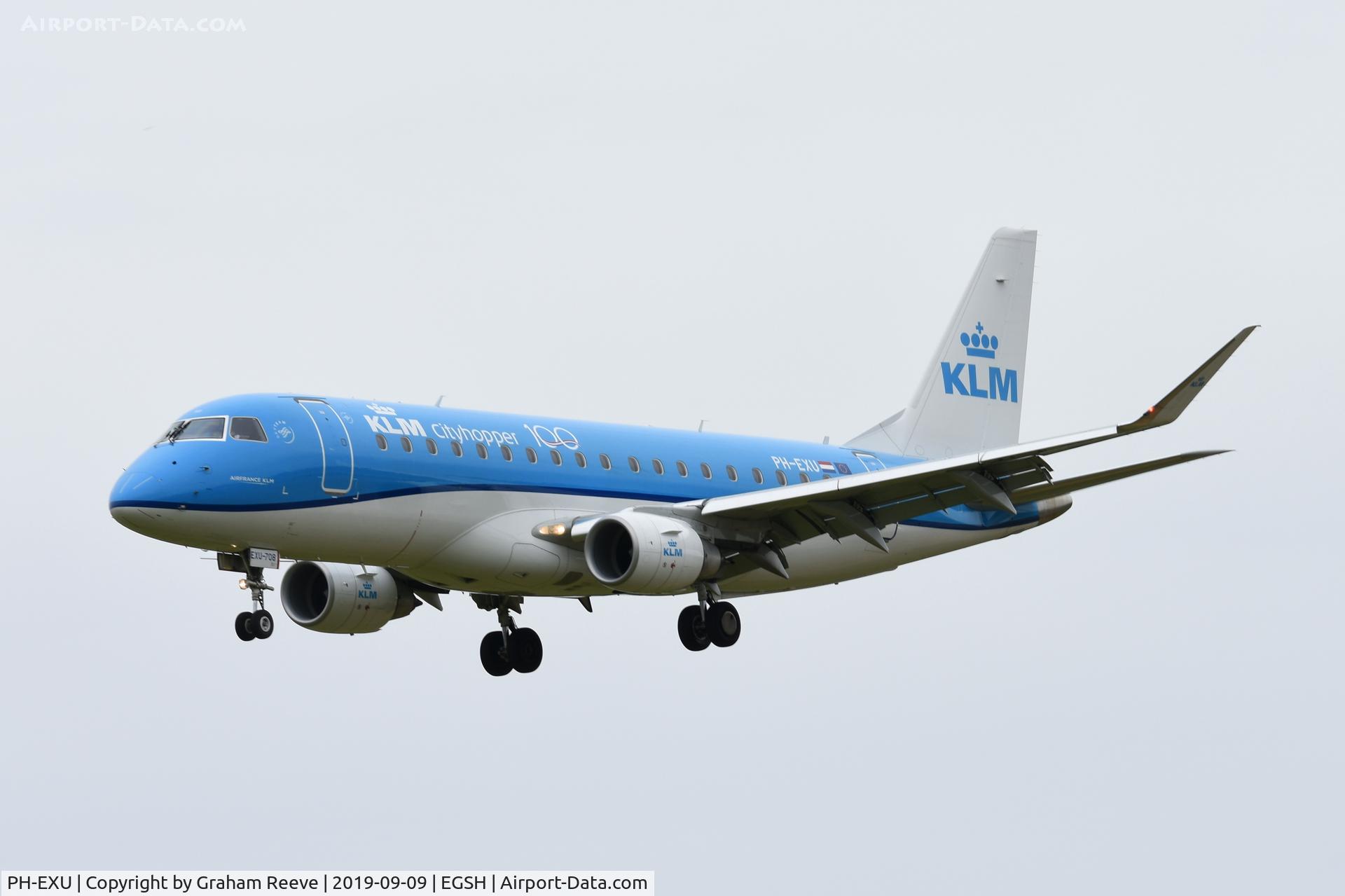 PH-EXU, 2018 Embraer 175STD (ERJ-170-200) C/N 17000708, With 