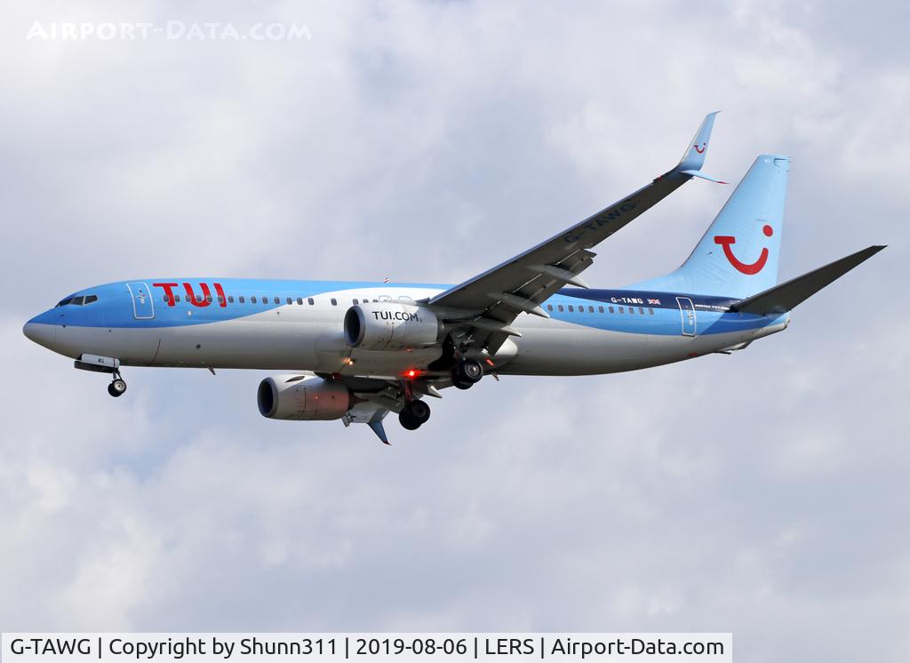 G-TAWG, 2012 Boeing 737-8K5 C/N 37266, Landing rwy 25