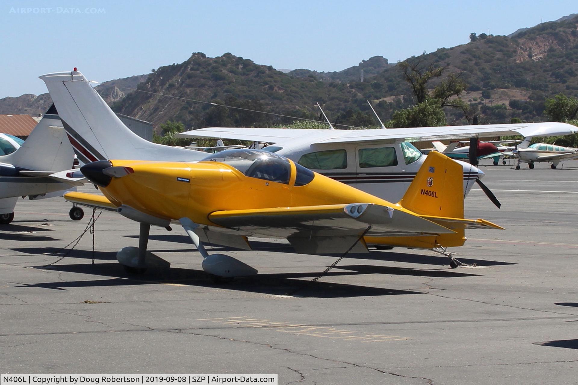 N406L, 2008 Vans RV-6 C/N 936, Provo VAN's RV-6, Lycoming O-320 160 Hp; this aircraft has hangar at SZP