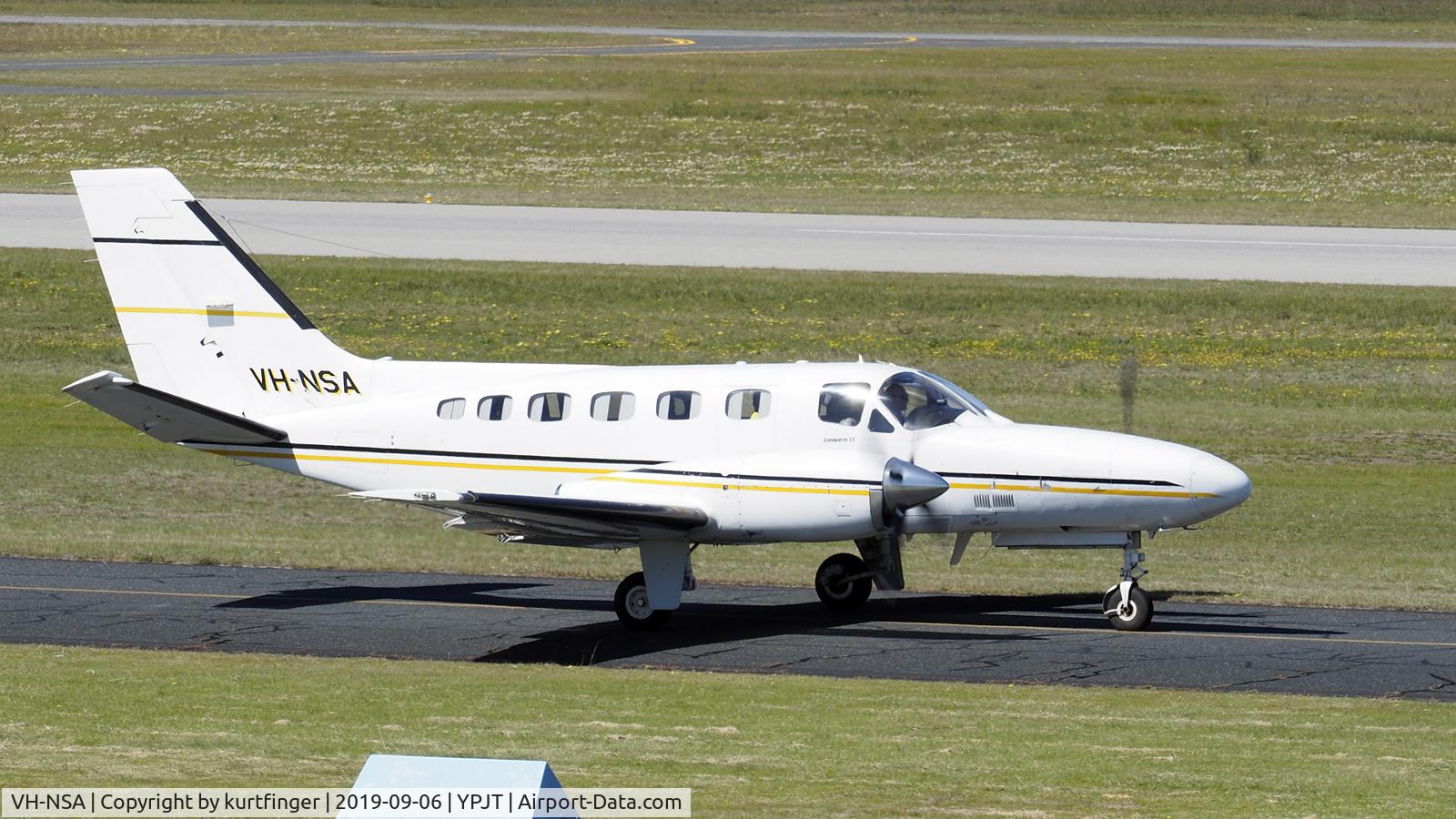 VH-NSA, 1979 Cessna 441 Conquest II C/N 441-0087, Cessna 441. Aerohire VH-NSA YPJT 060919.