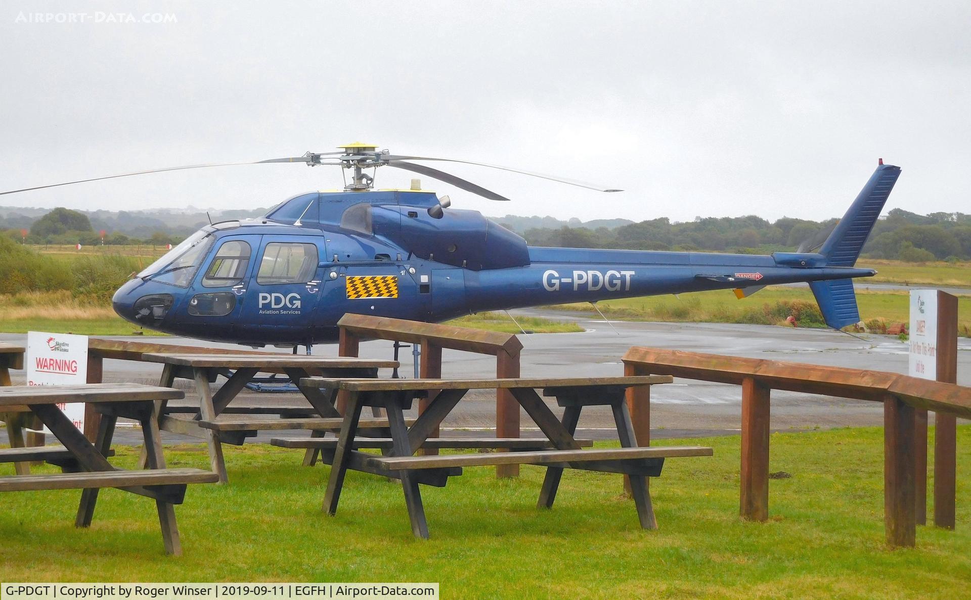 G-PDGT, 1988 Aerospatiale AS-355F-2 Ecureuil 2 C/N 5374, Visiting helicopter operated by the PLM Dollar Group.
