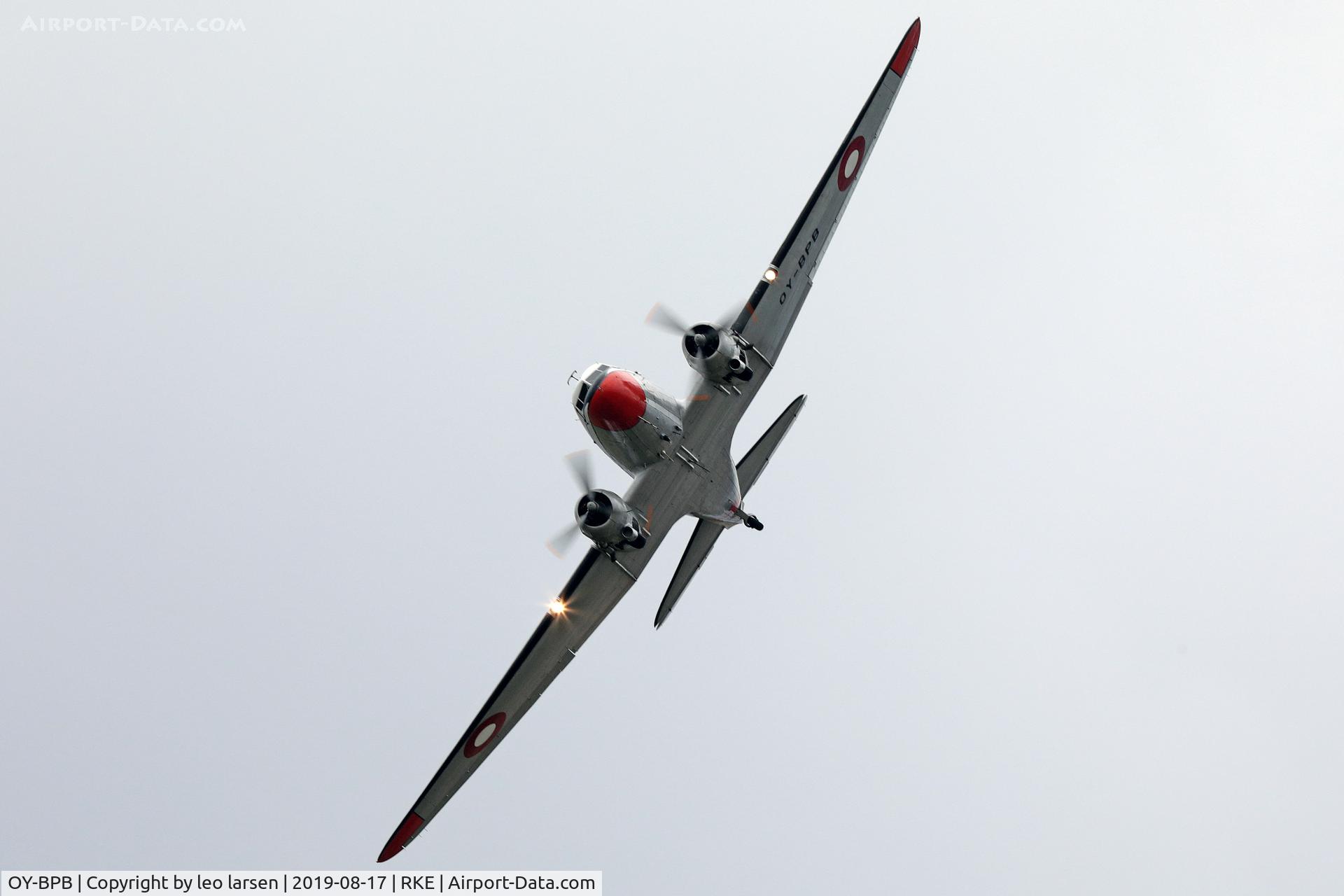OY-BPB, 1943 Douglas C-47A-85-DL (DC-3A) Skytrain C/N 20019, Roskilde Air Show 17.8.2019