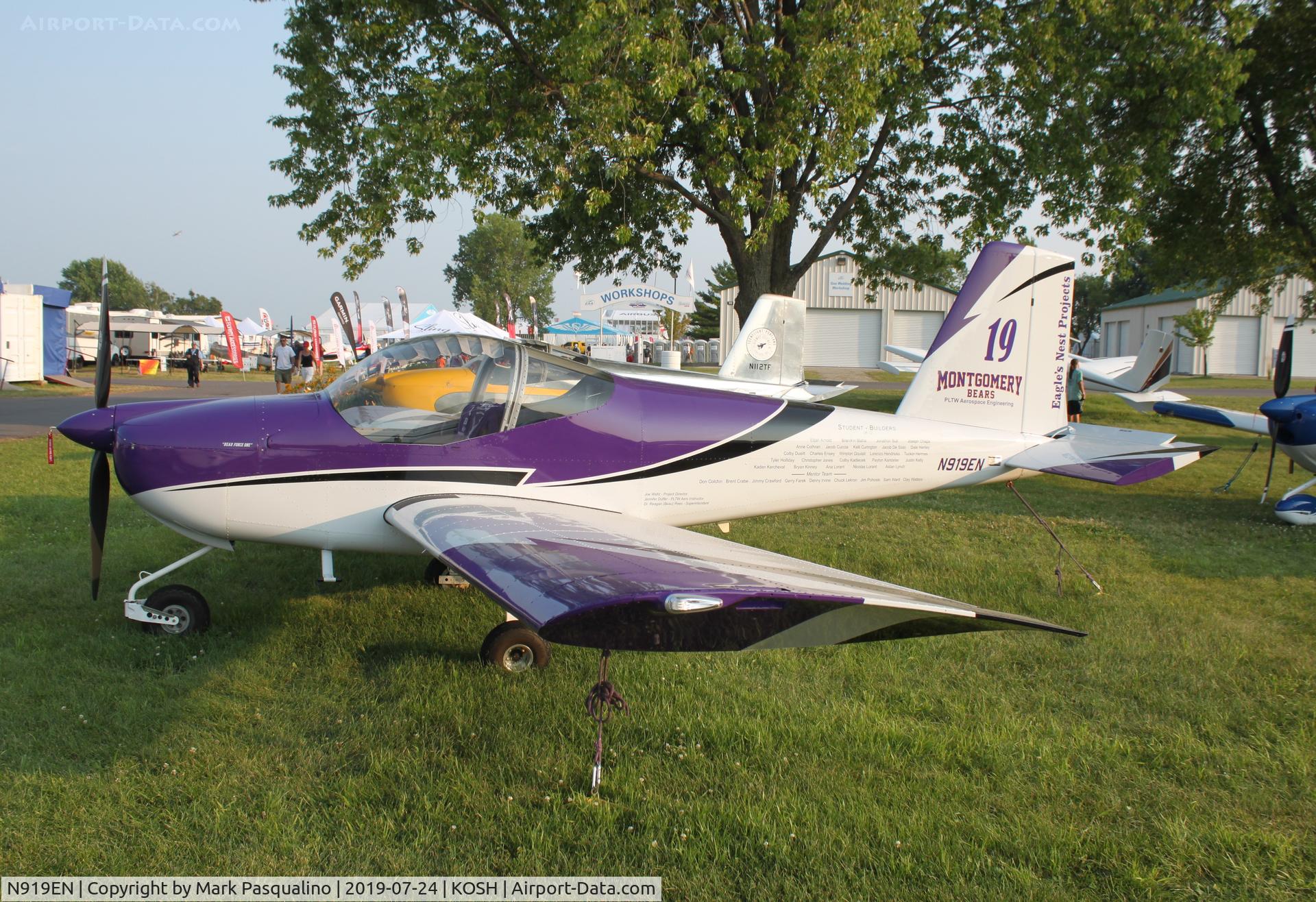 N919EN, 2018 Vans RV-12 C/N 121023, Vans RV-12