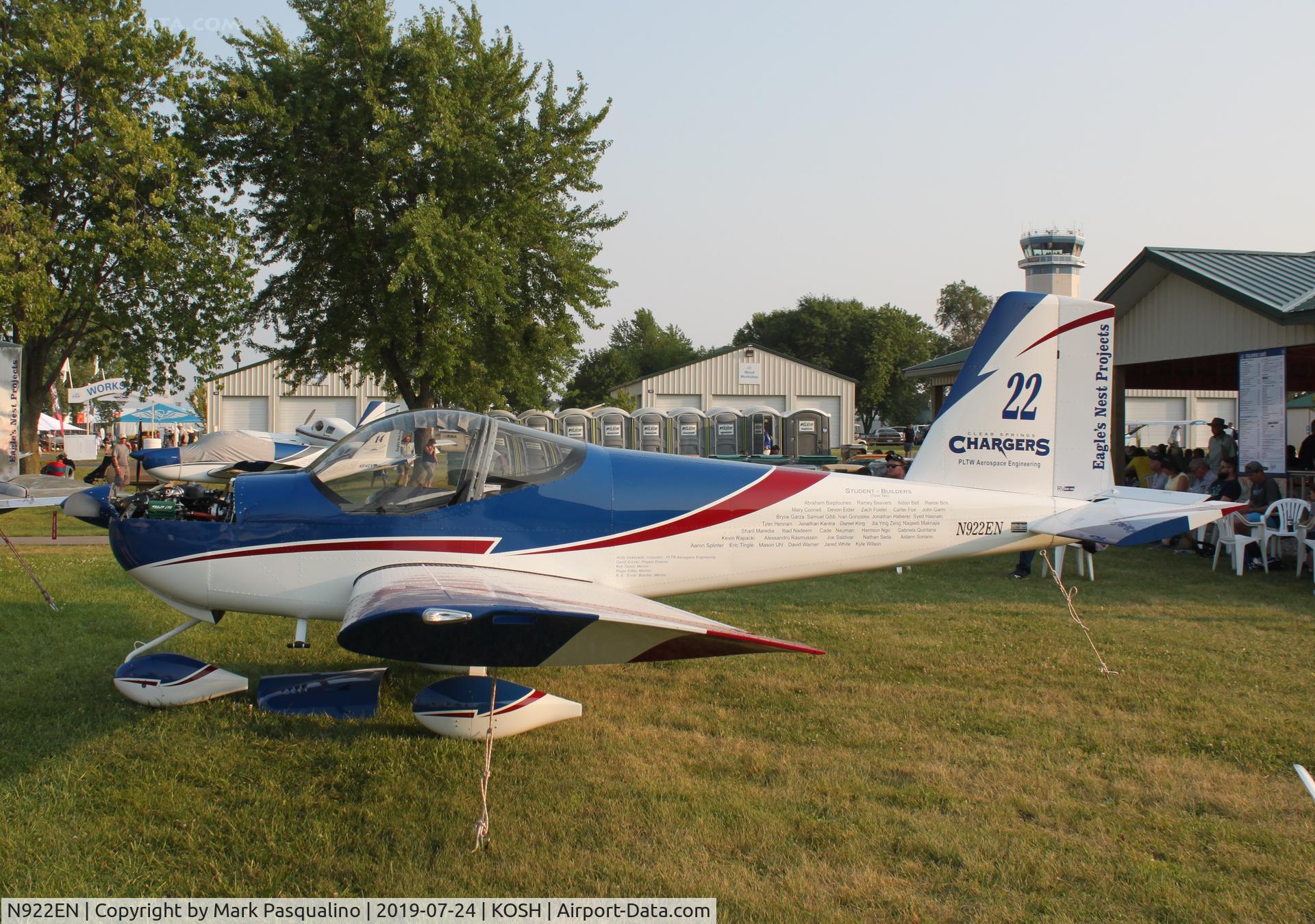 N922EN, 2019 Vans RV-12IS C/N 121088, Vans RV-12IS