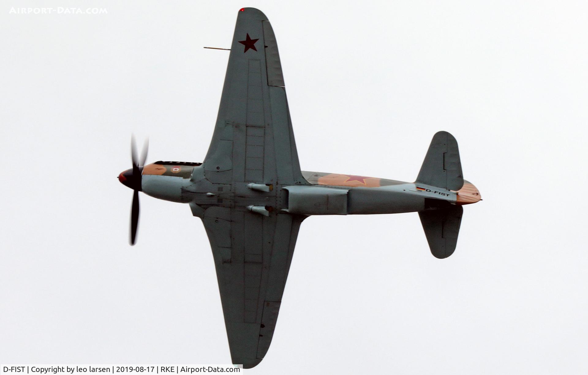 D-FIST, 1944 Yakovlev Yak-9U C/N 0470408, Roskilde Air Show 17.8.2019