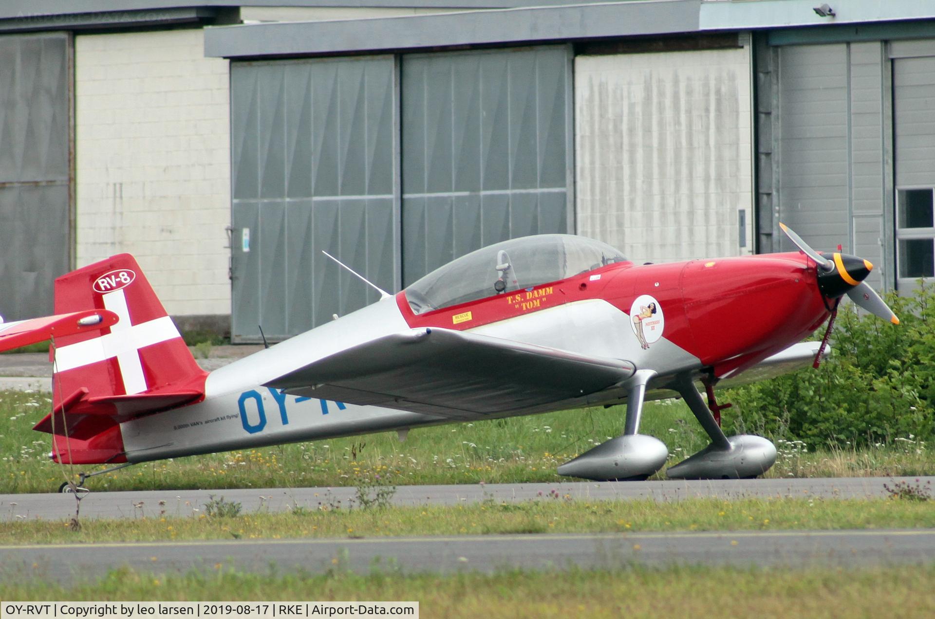 OY-RVT, 2015 Vans RV-8 C/N 0602-80128, Roskilde 17.8.2019