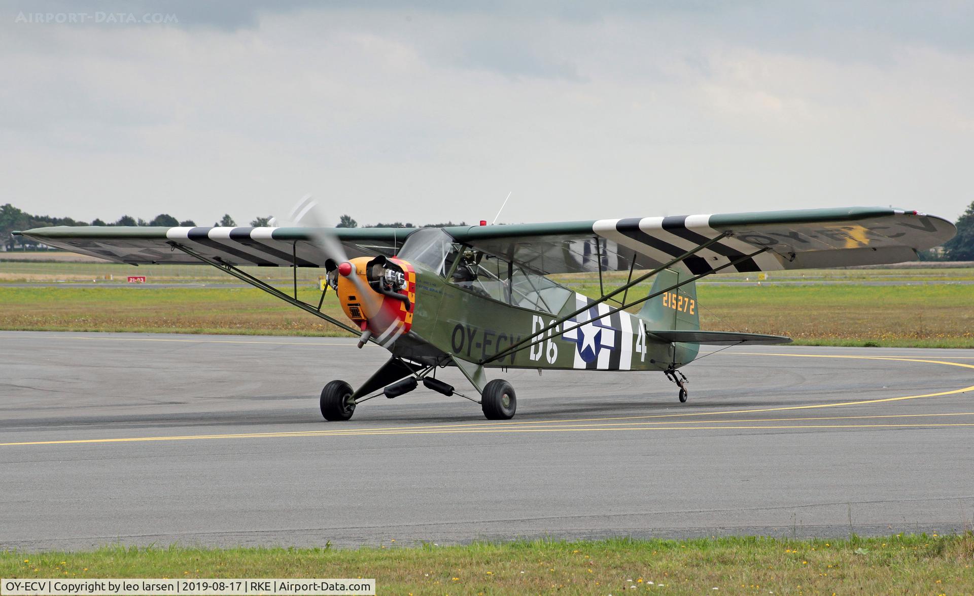 OY-ECV, 1942 Piper J3C-65 Cub Cub C/N 8391, Roskilde Air Show 17.8.2019