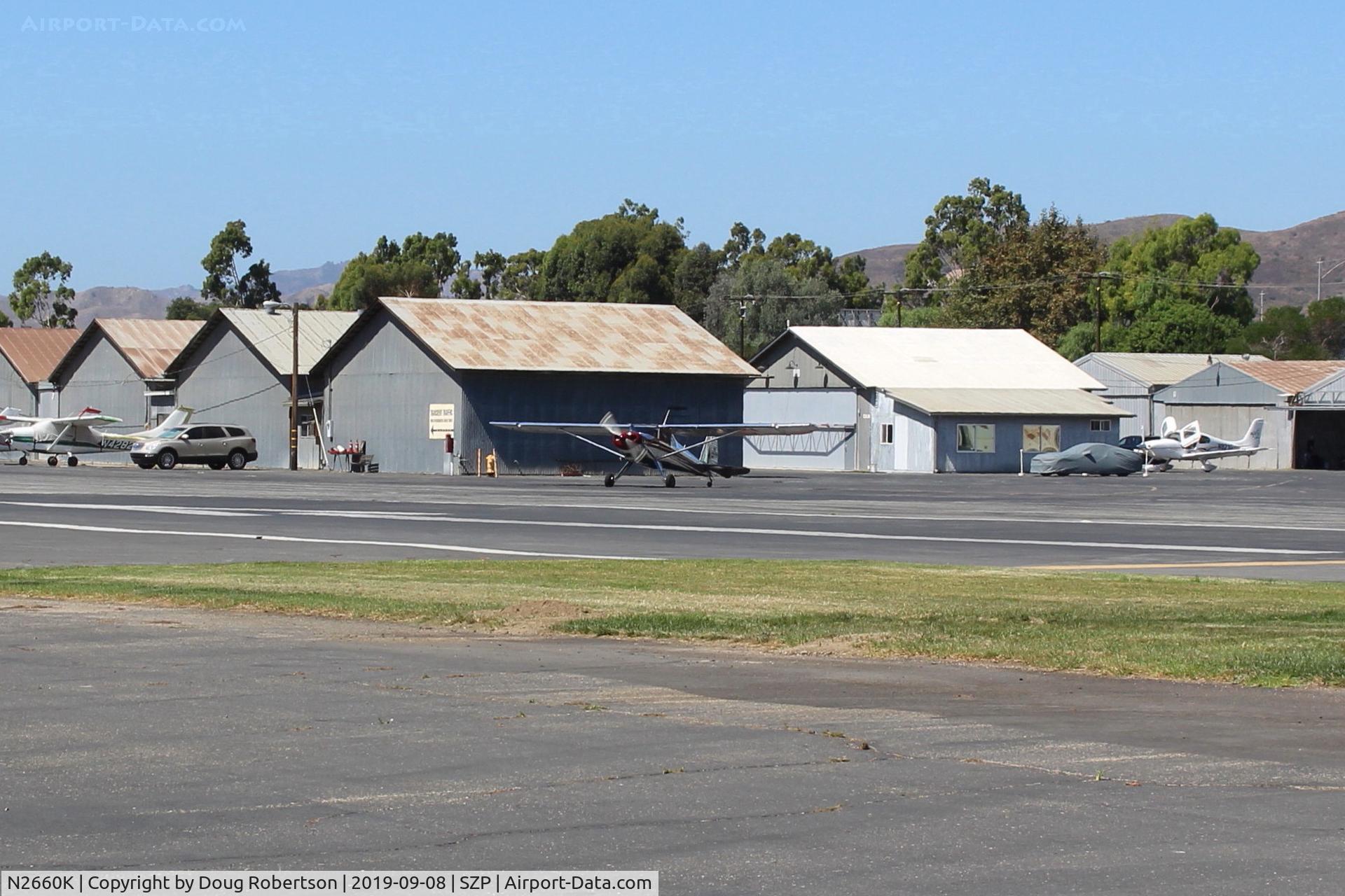 N2660K, 1947 Luscombe 8E Silvaire C/N 5387, 1947 Luscombe 8E SILVAIRE, Continental C85 85 Hp, holding short Rwy 22