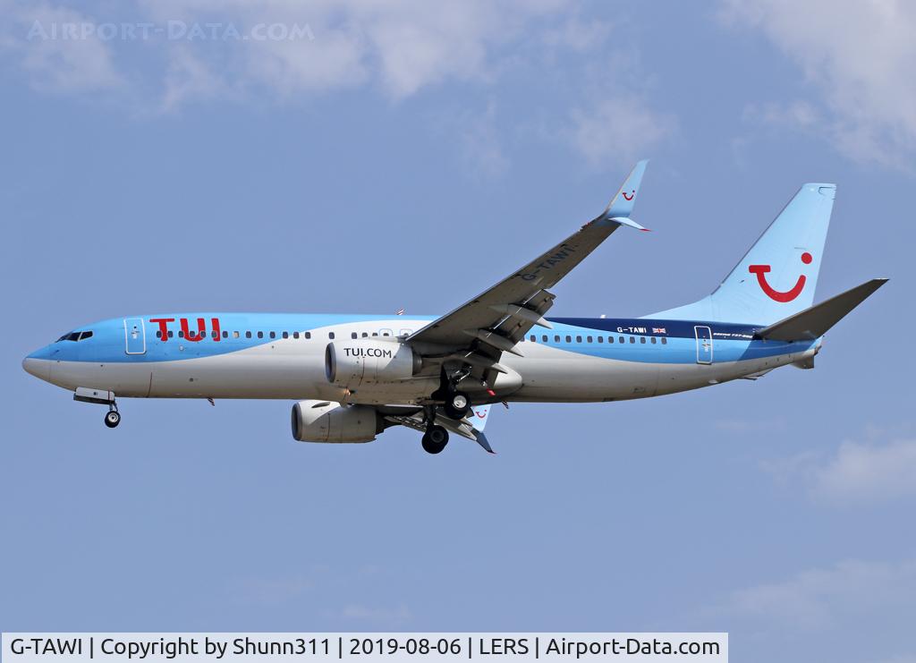 G-TAWI, 2012 Boeing 737-8K5 C/N 37267, Landing rwy 25
