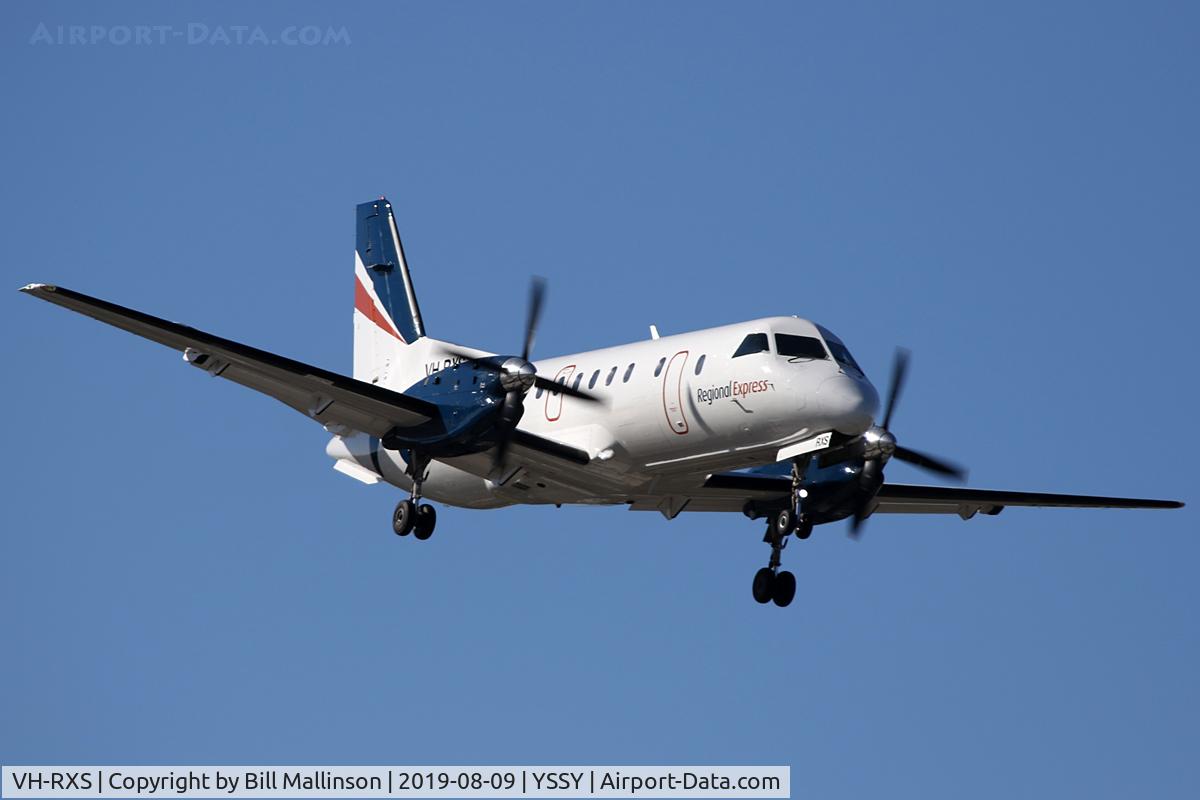 VH-RXS, 1992 Saab 340B C/N 340B-285, finals to 2-5
