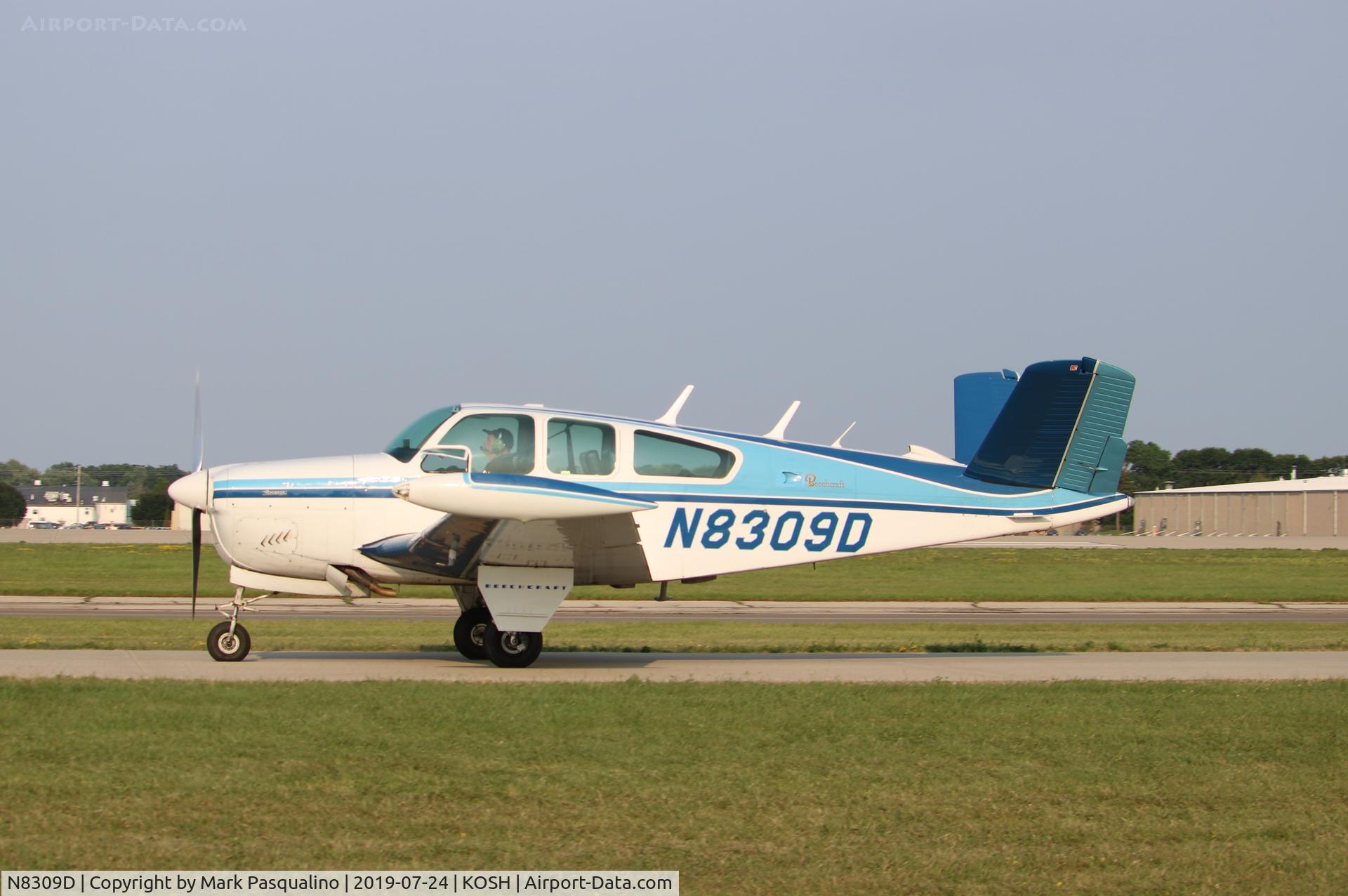 N8309D, 1958 Beech J35 Bonanza C/N D-5428, Beech J35