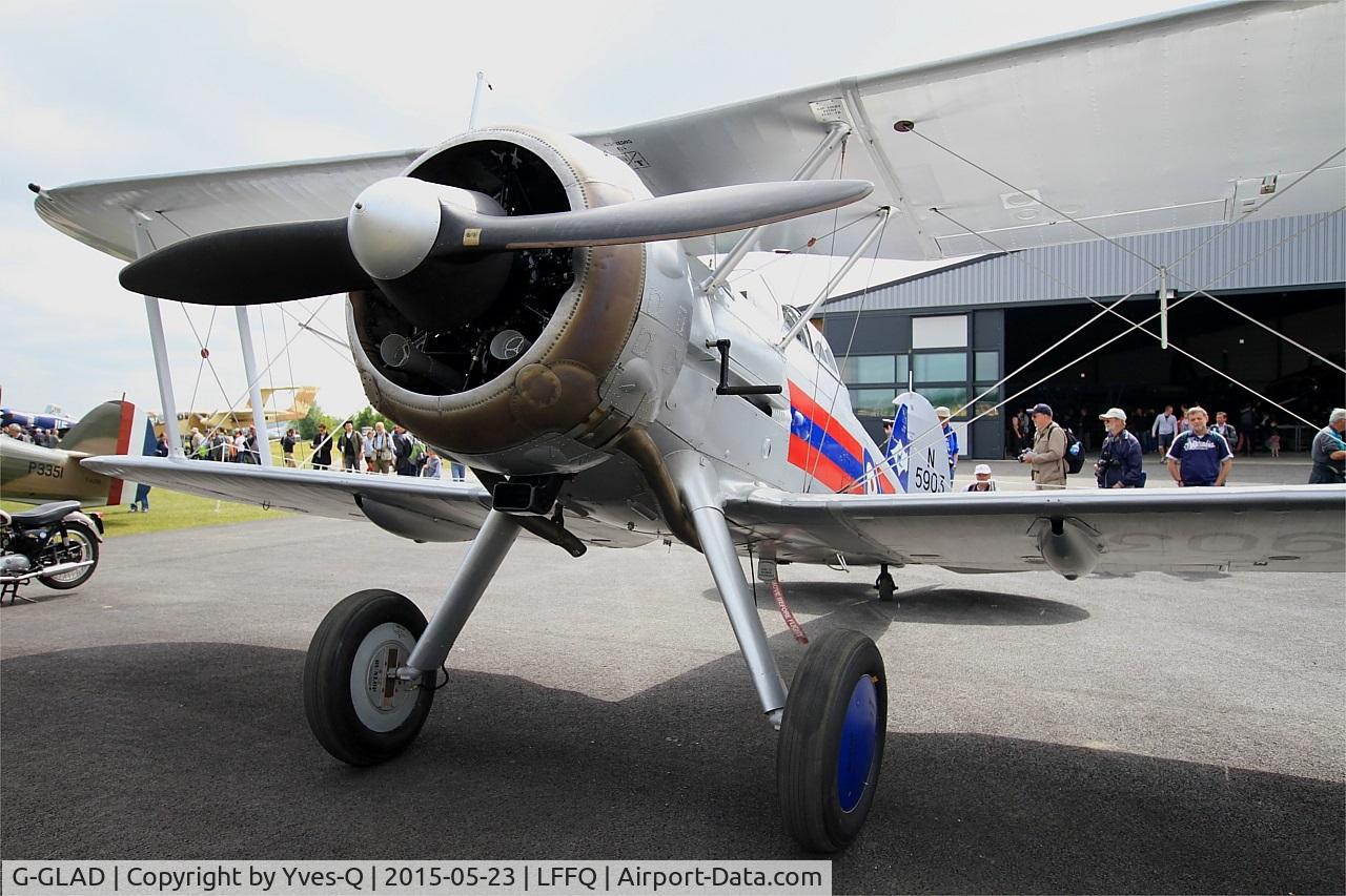 G-GLAD, 1939 Gloster Gladiator Mk2 C/N G5/75751, Gloster Gladiator II, Static display, La Ferté-Alais (LFFQ) Air show 2015
