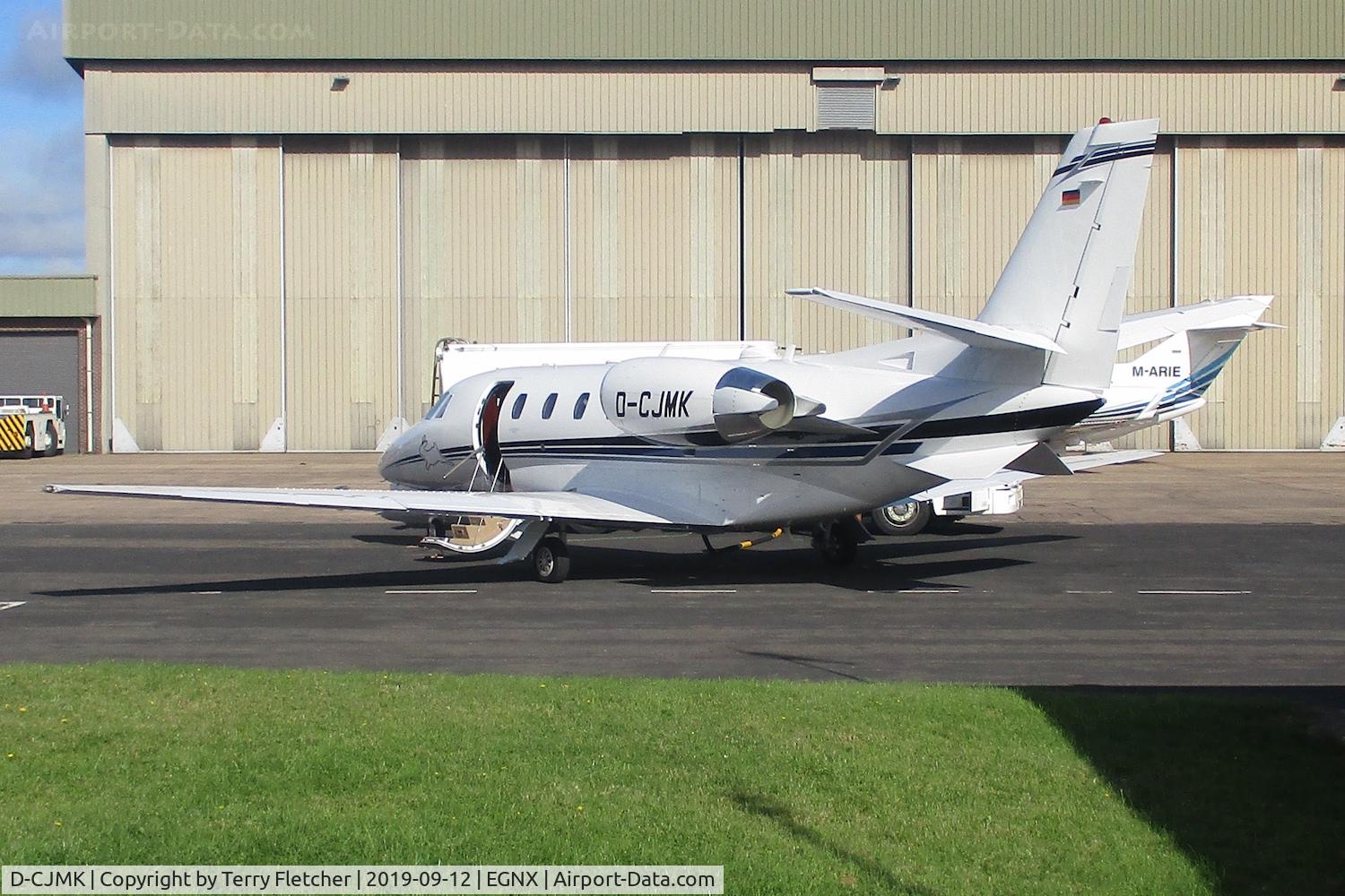 D-CJMK, 2019 Cessna 560XLS Citation Excel+ C/N 560-6265, At East Midlands