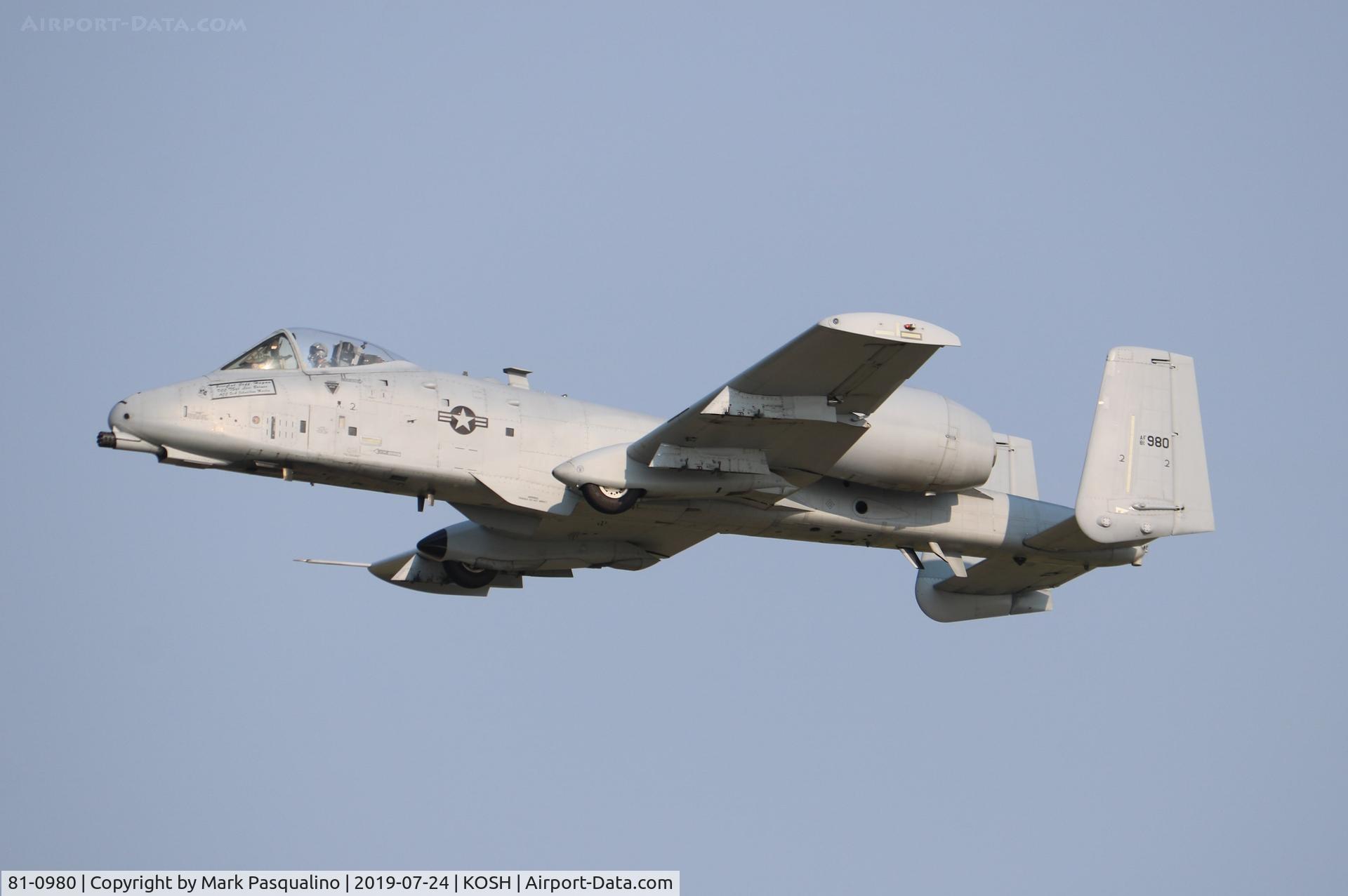 81-0980, 1980 Fairchild Republic A-10A Thunderbolt II C/N A10-0675, Fairchild Republic A-10A