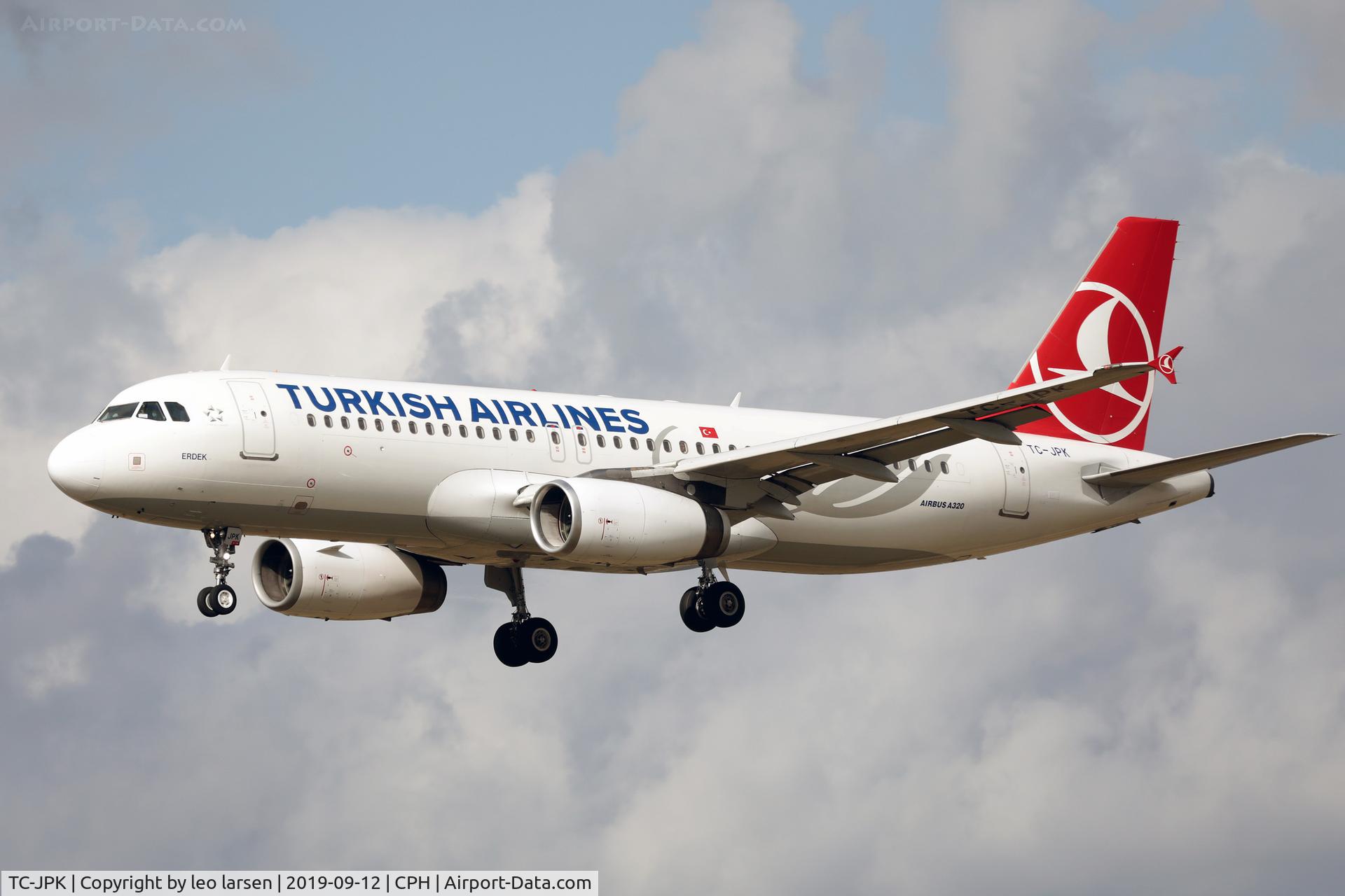 TC-JPK, 2007 Airbus A320-232 C/N 3257, Copenhagen 12.9.2019
