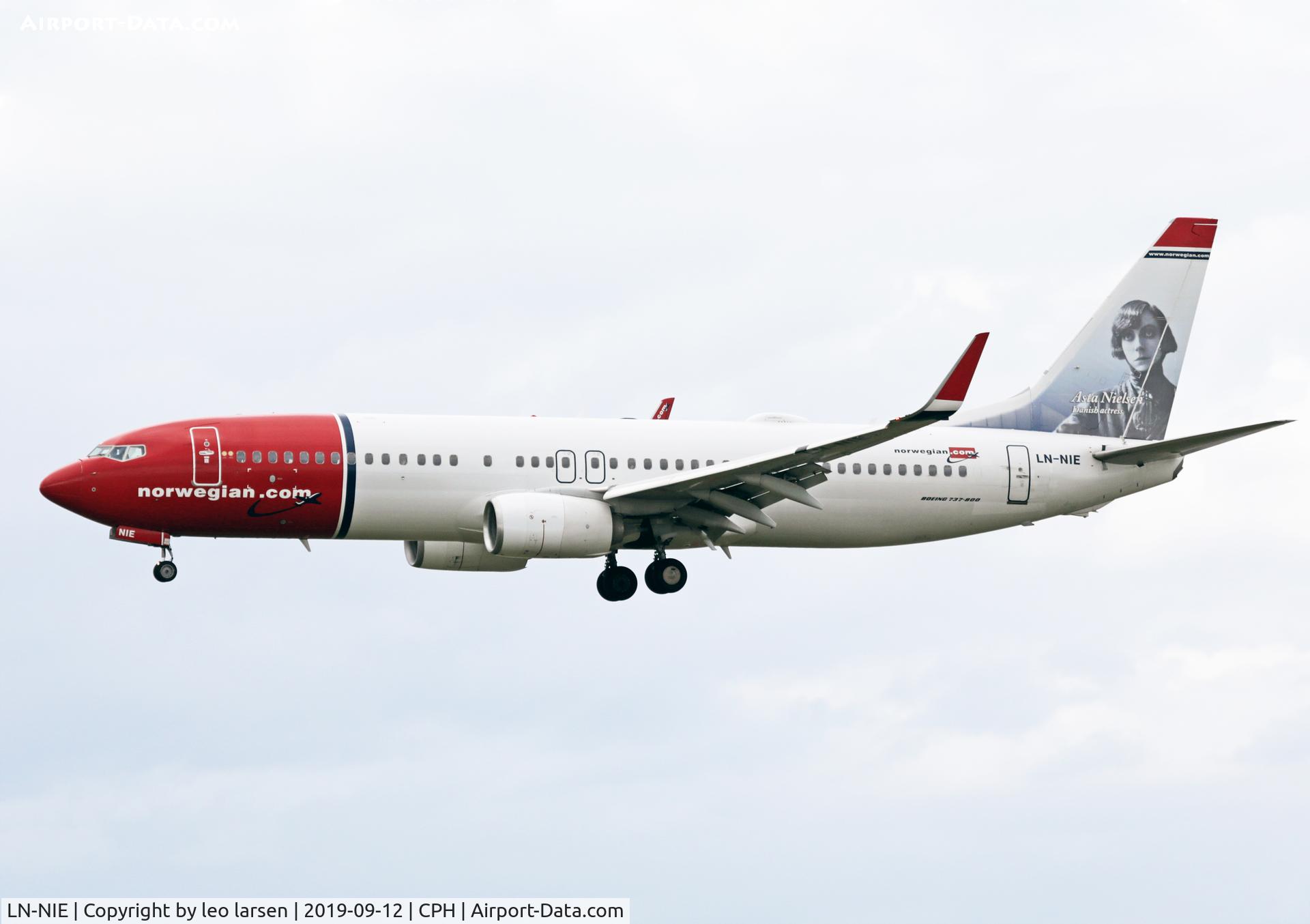 LN-NIE, 2012 Boeing 737-8JP C/N 39435, Copenhagen 12.9.2019