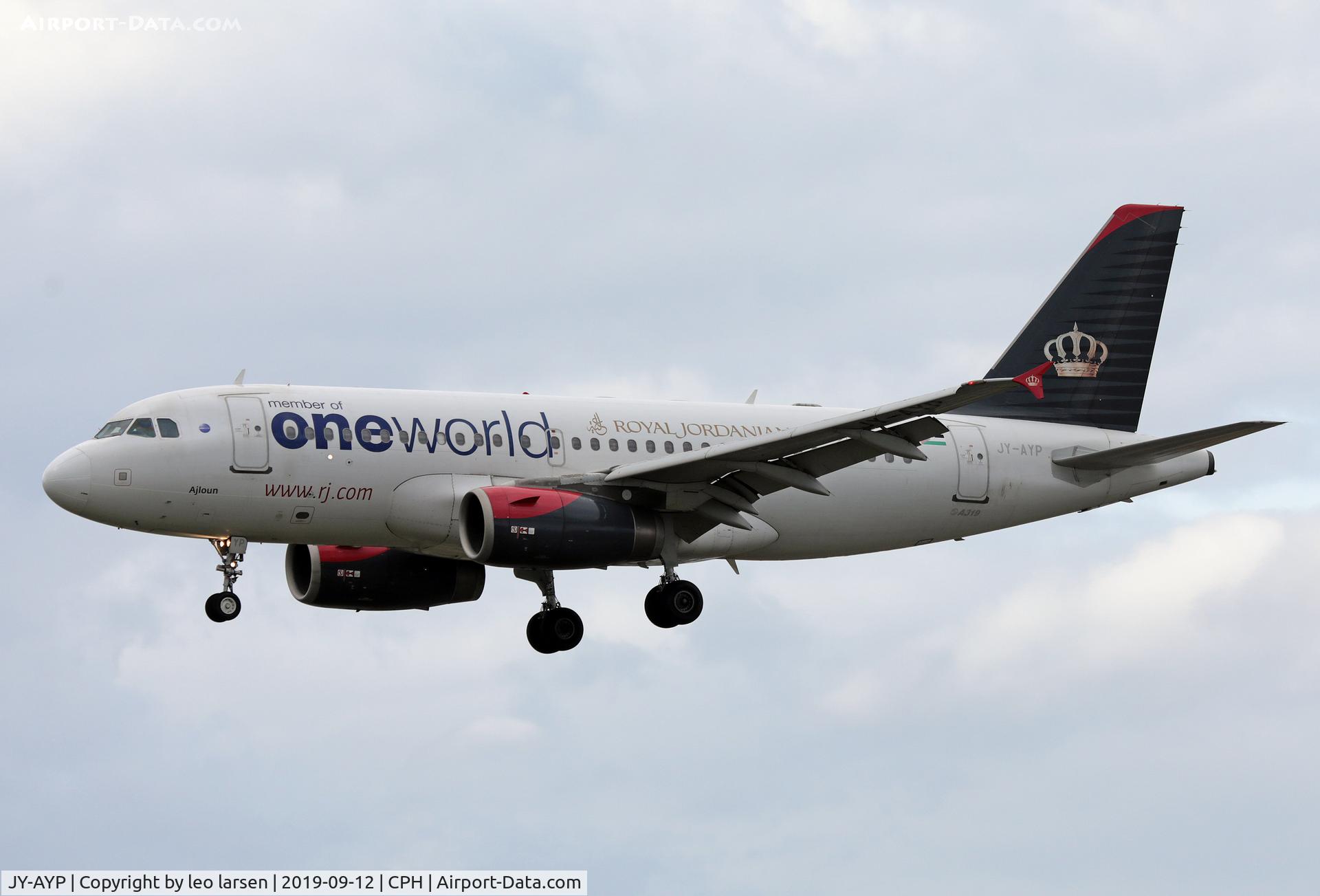 JY-AYP, 2009 Airbus A319-132 C/N 3832, Copenhagen 12.9.2019