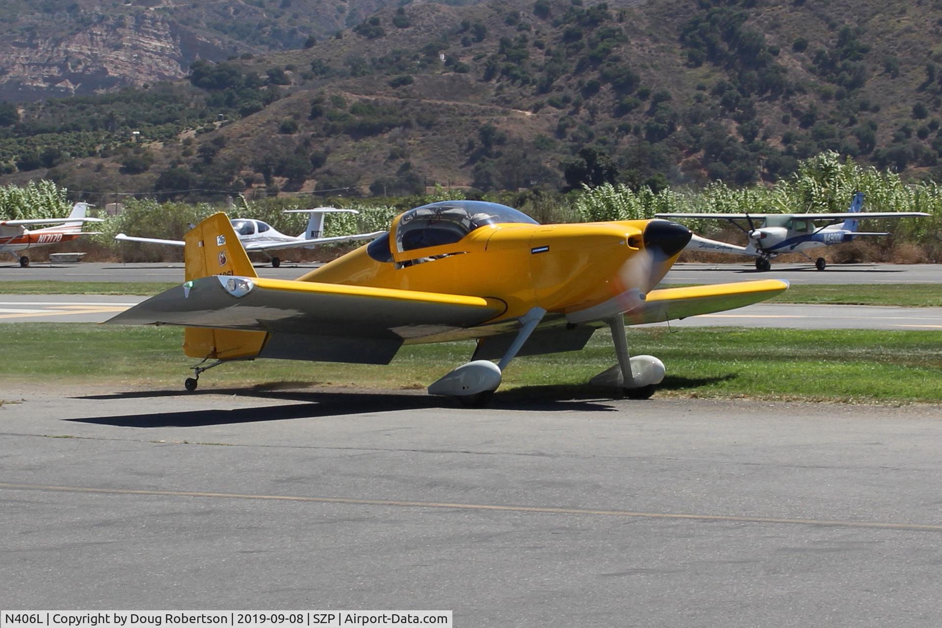 N406L, 2008 Vans RV-6 C/N 936, Provo VANs RV-6, Lycoming O-320 160 Hp, taxi back