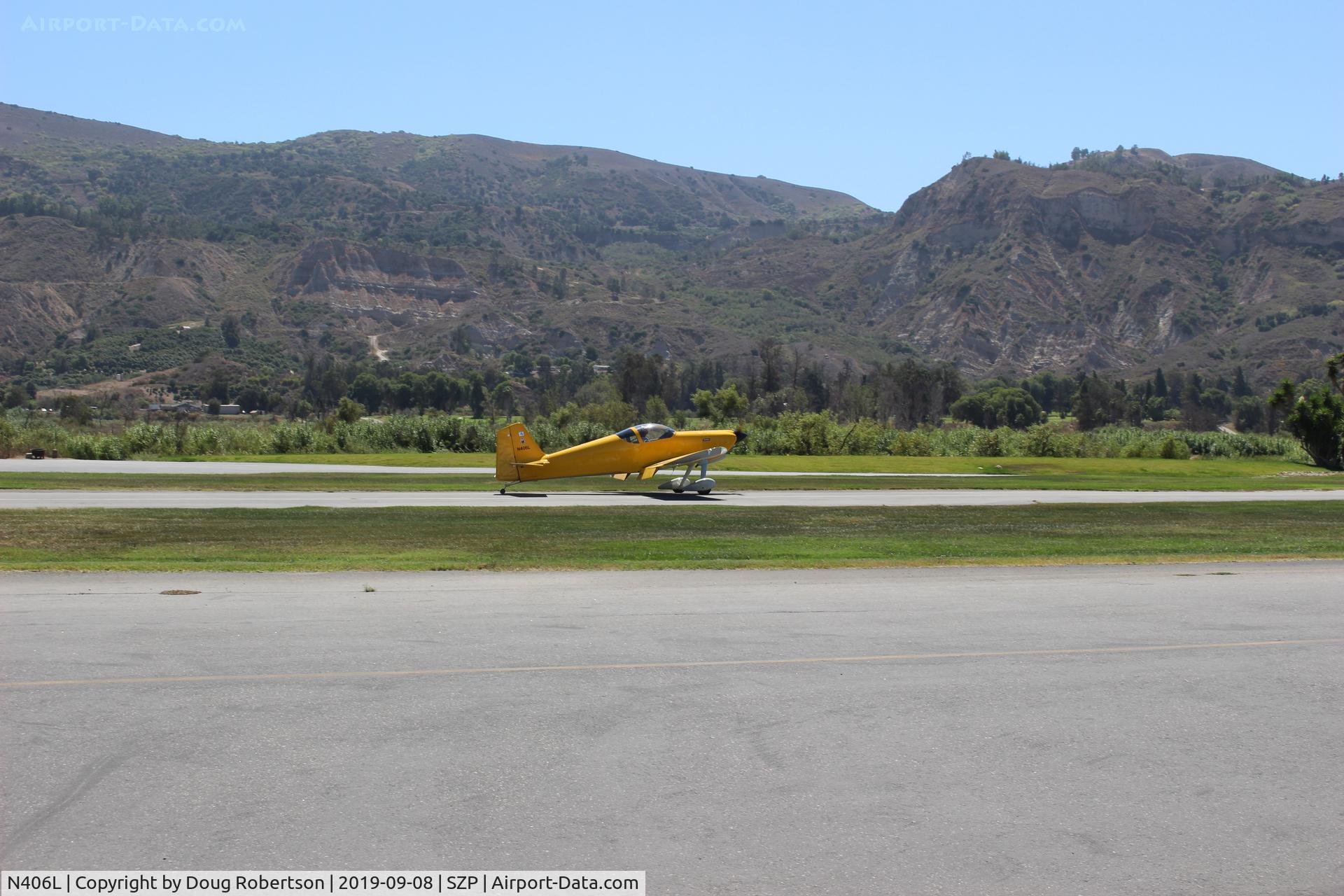 N406L, 2008 Vans RV-6 C/N 936, Vans RV-6, Lycoming O-320 160 Hp, landing roll Rwy 22