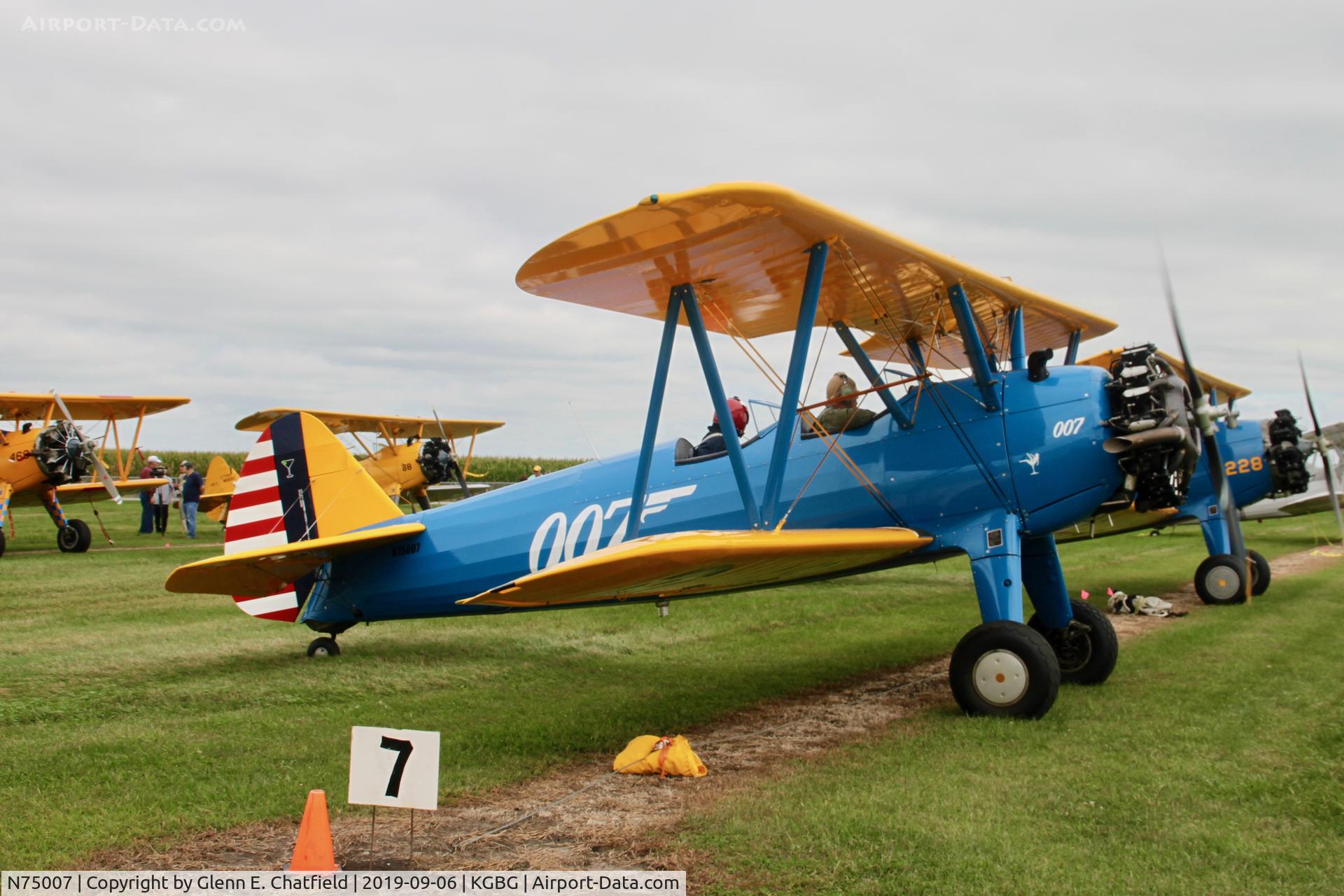 N75007, 1945 Boeing 75 C/N 75-007, At the Stearman Fly in. PT-13 36-8