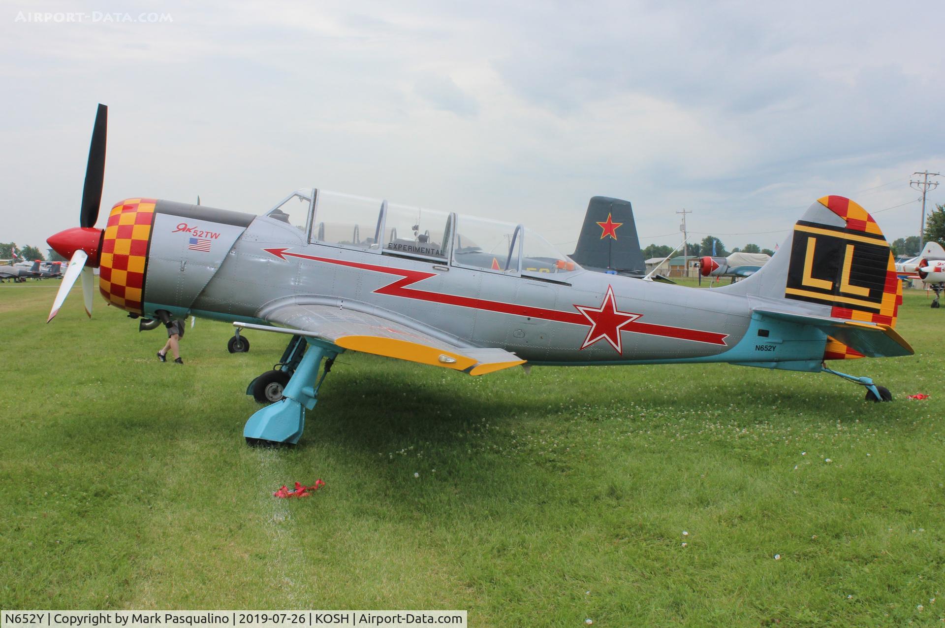 N652Y, 2004 Yakovlev (Aerostar) Yak-52TW C/N 0412510, Yak-52TW