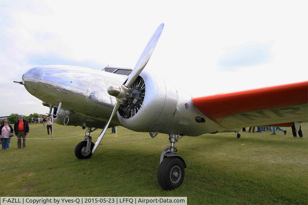 F-AZLL, 1941 Lockheed 12A Electra Junior C/N 1287, Lockheed 12A Electra Junior, Static display, La Ferté-Alais airfield (LFFQ) Airshow 2015