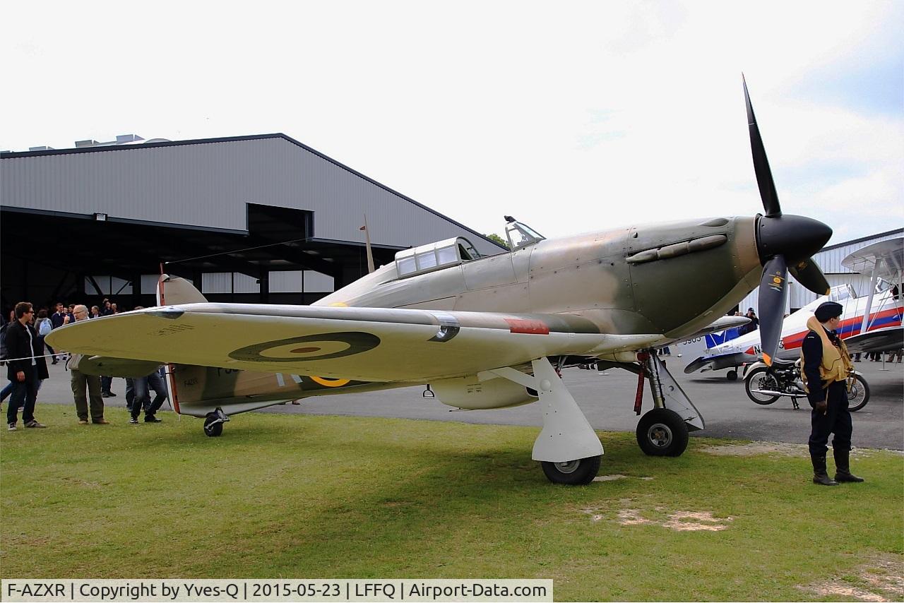 F-AZXR, Hawker Hurricane IIA C/N Not found ZK-TPK, Hawker Hurricane Mk.IIa, Static display, La Ferté-Alais airfield (LFFQ) Airshow 2015