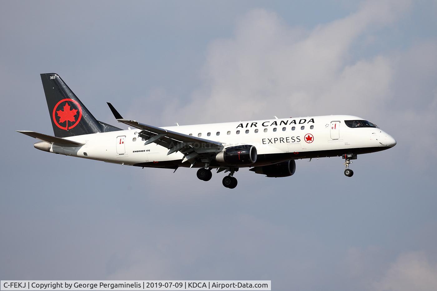 C-FEKJ, 2005 Embraer 175SU (ERJ-170-200SU) C/N 17000109, Turning final for runway 19