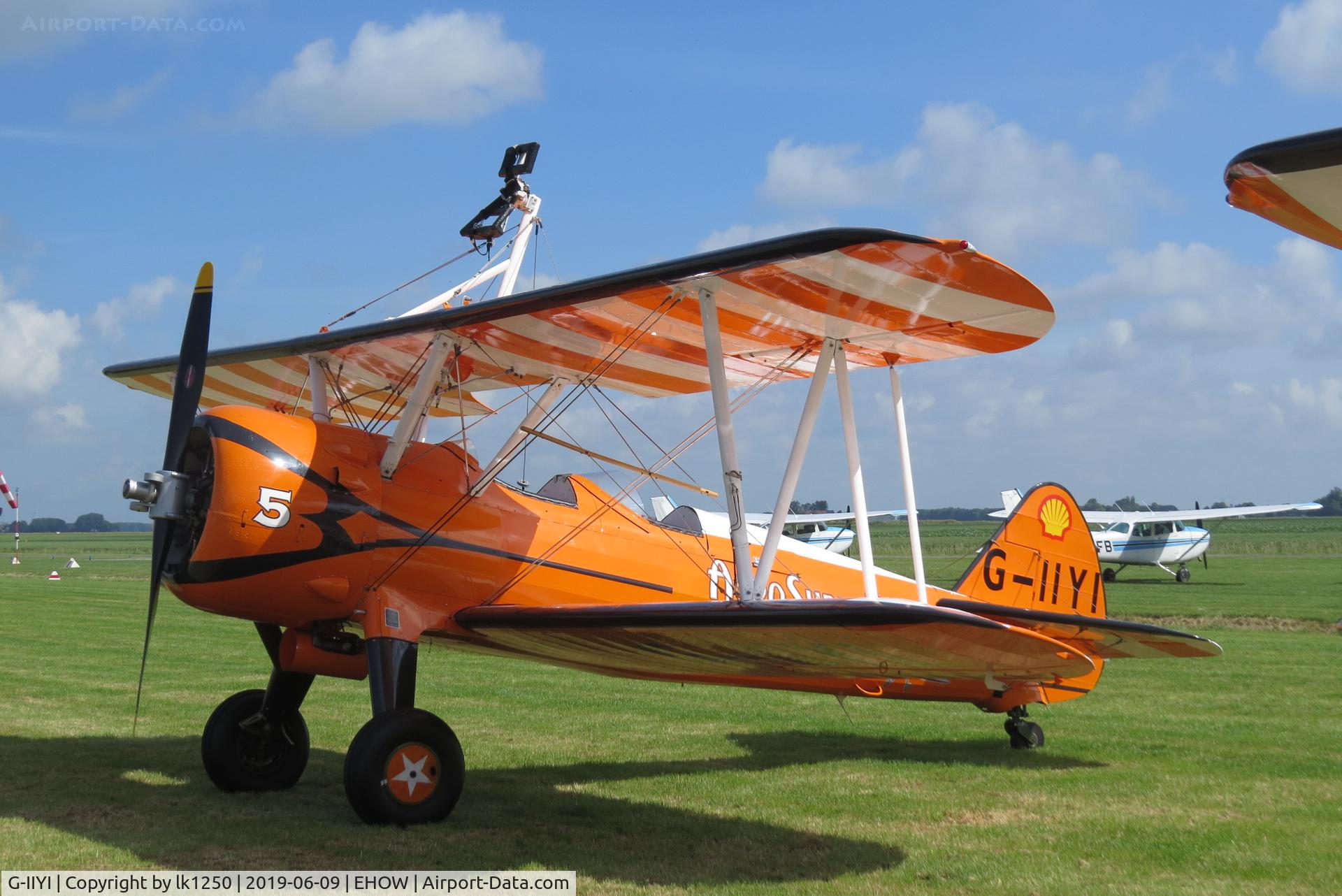 G-IIYI, 1943 Boeing A75N1 (PT17) C/N 75-4645, At the Oostwold Airshow 2019