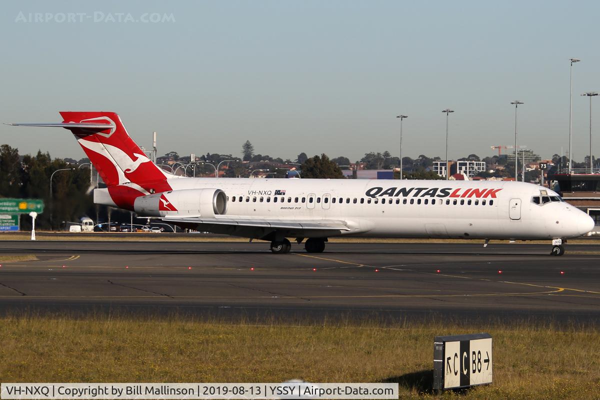 VH-NXQ, 2001 Boeing 717-231 C/N 55097, in from CBR