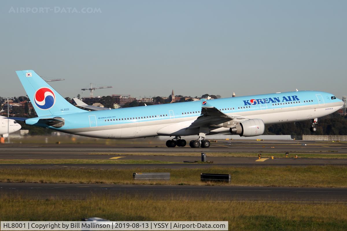 HL8001, 2014 Airbus A330-323 C/N 1556, away home to ICN