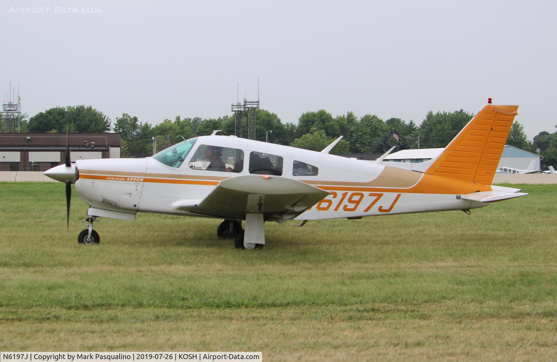 N6197J, 1976 Piper PA-28R-200 Cherokee Arrow C/N 28R-7635319, Piper PA-28R-200