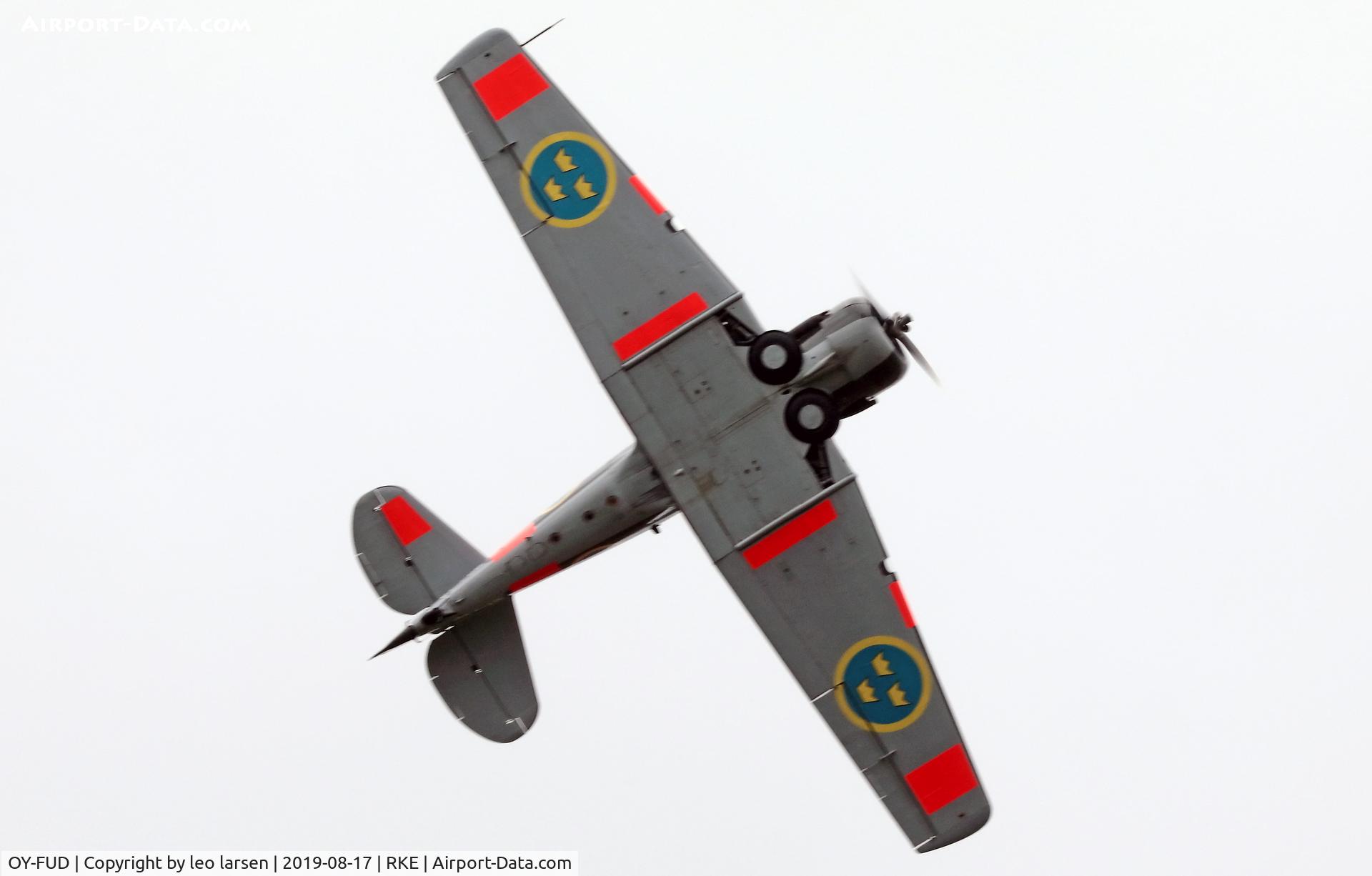 OY-FUD, 1942 Noorduyn AT-16 Harvard IIB C/N 14-486, Roskilde Air Show 17.8.2019
