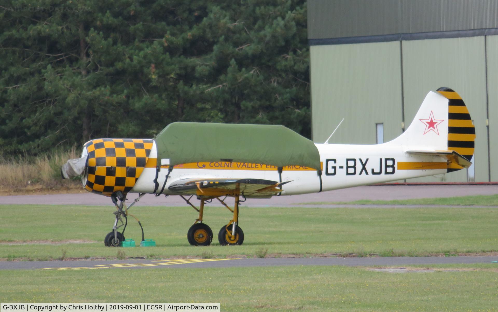 G-BXJB, 1987 Bacau Yak-52 C/N 877403, Yak 52 now resident at Earls Colne.