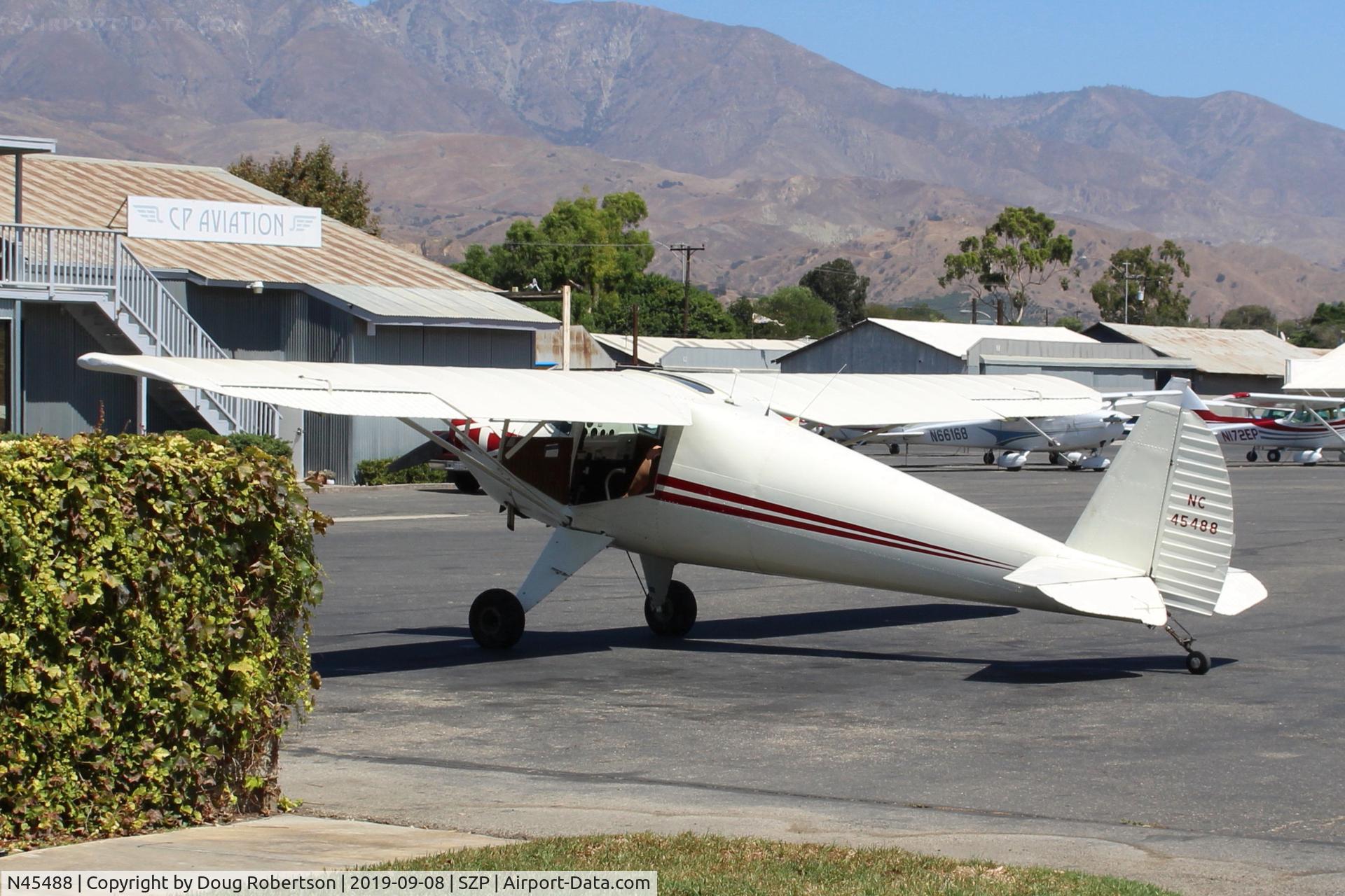 N45488, 1946 Luscombe 8A C/N 2015, 1946 Luscombe 8A, Continental A&C-65 65 Hp, at Fuel Dock