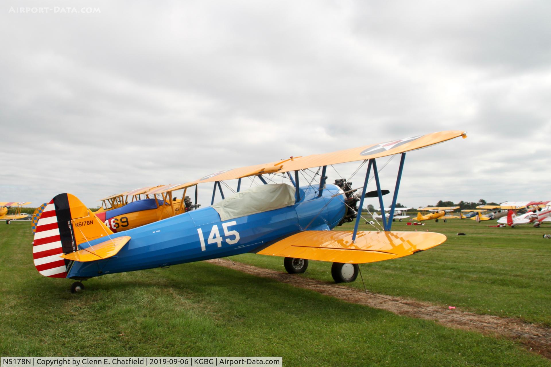 N5178N, 1945 Boeing E75 C/N 75-5990, PT-13D 42-17827