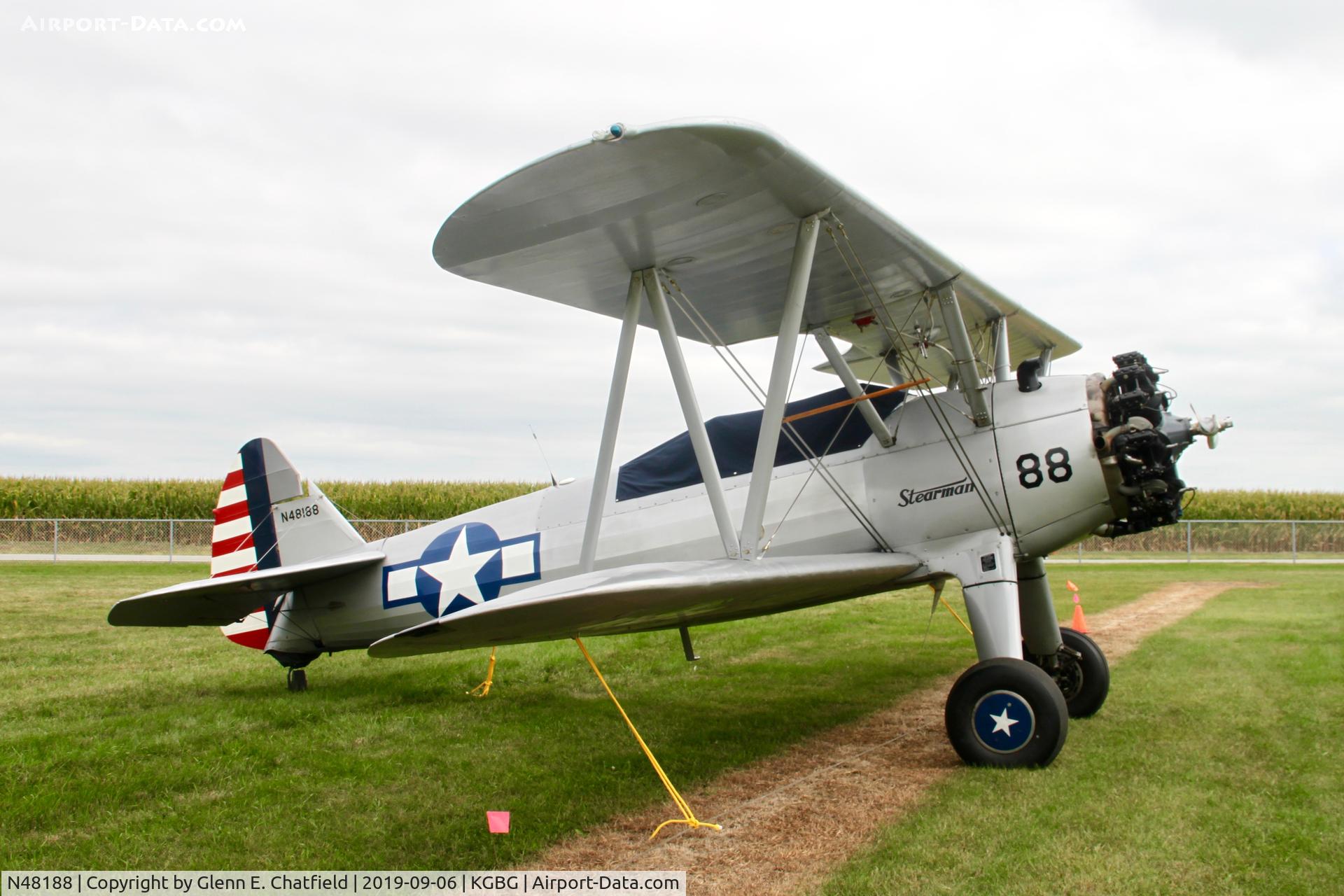 N48188, 1940 Boeing A75N1(PT17) C/N 75-951, N2S-1 3174