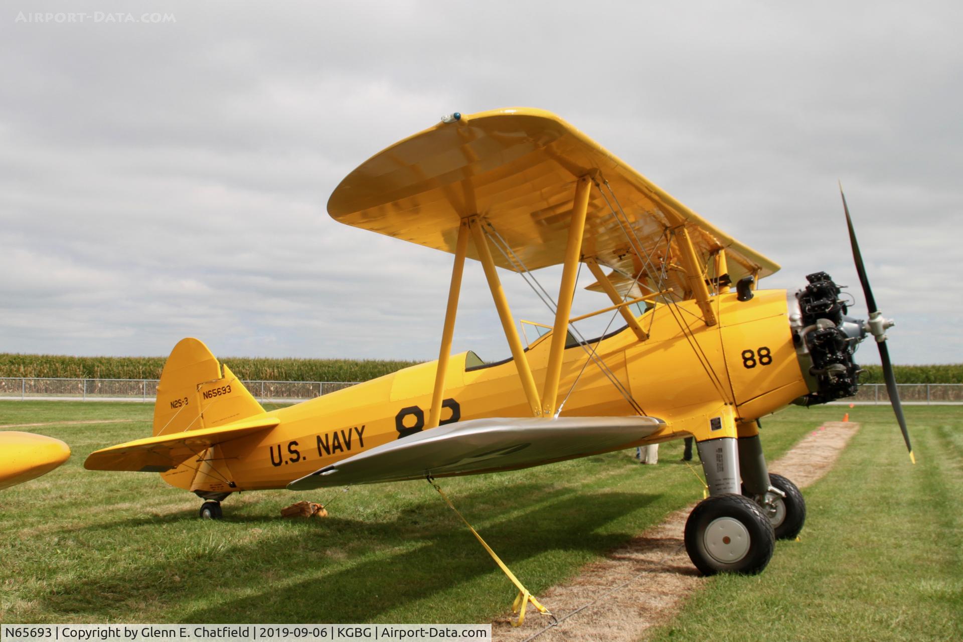 N65693, 1942 Boeing B75N1 C/N 75-6966, N2S-3 07362