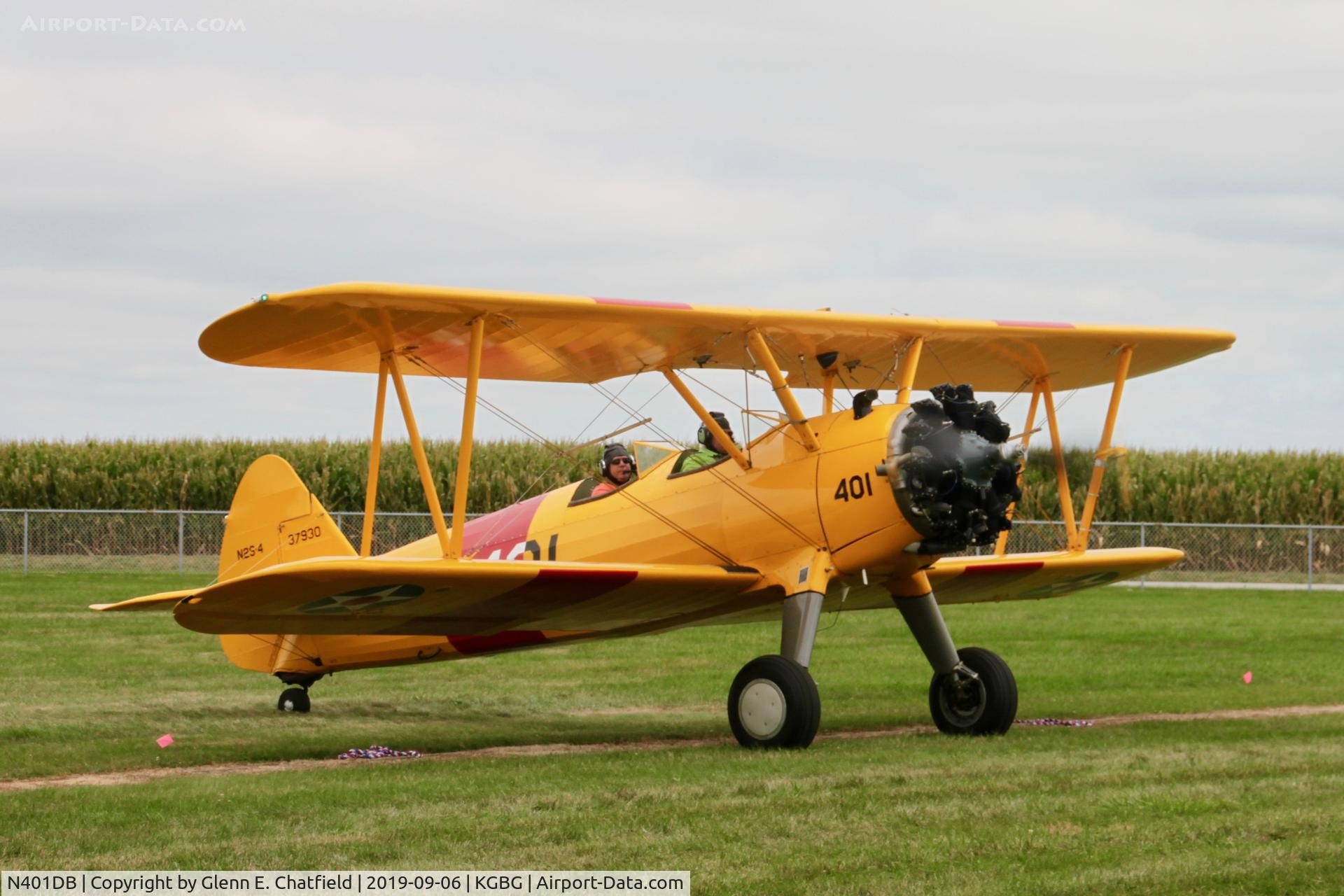 N401DB, 1942 Boeing A75N1 C/N 75-3677, N2S-4 37930