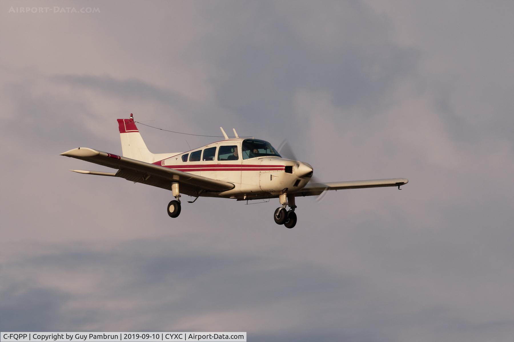 C-FQPP, 1971 Beech C23 Sundowner 180 Sundowner 180 C/N M-1316, Landing