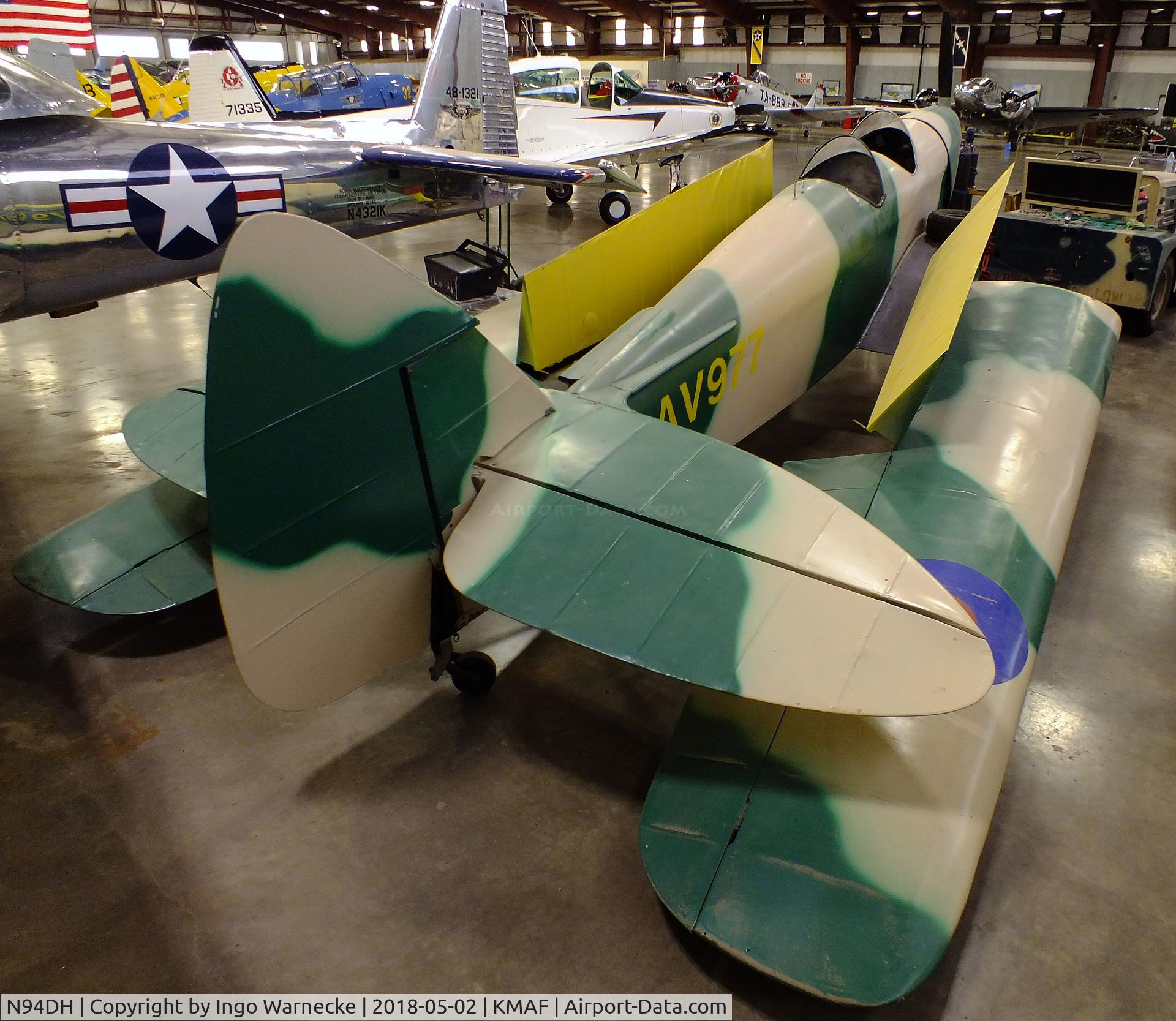 N94DH, 1939 De Havilland DH-94 Moth C/N 94020, De Havilland D.H.94 Moth Minor at the Midland Army Air Field Museum, Midland TX